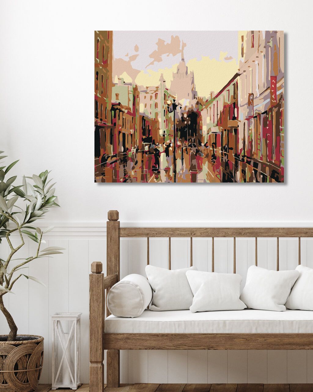 zuty Malování podle čísel - NA NÁMĚSTÍ - Rozměr: 40x50 cm, Rámování: Varianta: bez rámu a bez vypnutí plátna - obrázek 3