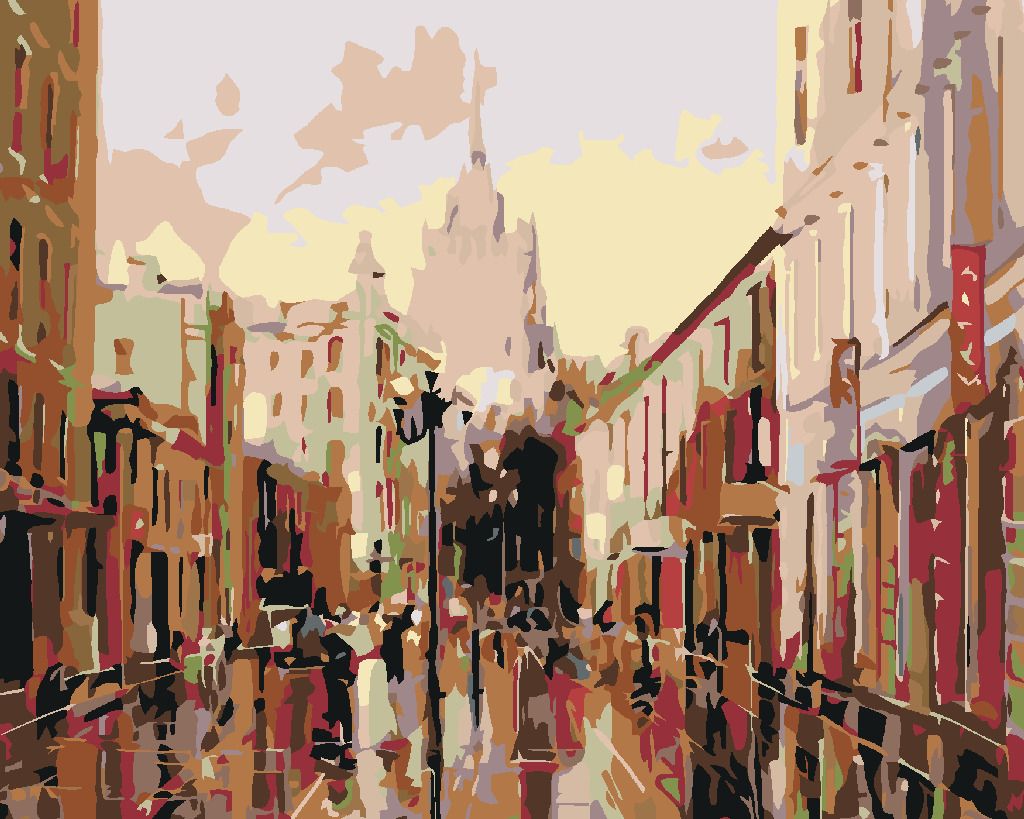 zuty Malování podle čísel - NA NÁMĚSTÍ - Rozměr: 40x50 cm, Rámování: Varianta: bez rámu a bez vypnutí plátna - obrázek 8