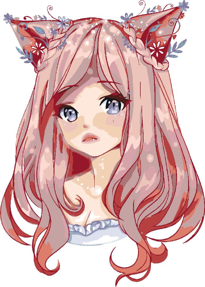 zuty Malování podle čísel - ANIME DÍVKA S RŮŽOVÝMI VLASY - Rozměr: 40x50 cm, Rámování: Varianta: vypnuté plátno na rám - obrázek 9