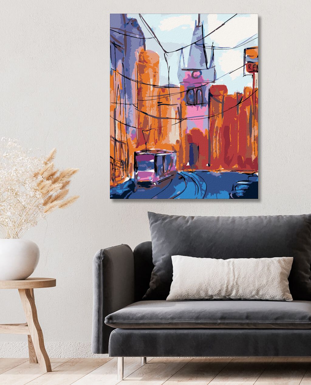 zuty Malování podle čísel - PRAHA PRAŠNÁ BRÁNA - Rozměr: 40x50 cm, Rámování: Varianta: bez rámu a bez vypnutí plátna - obrázek 7
