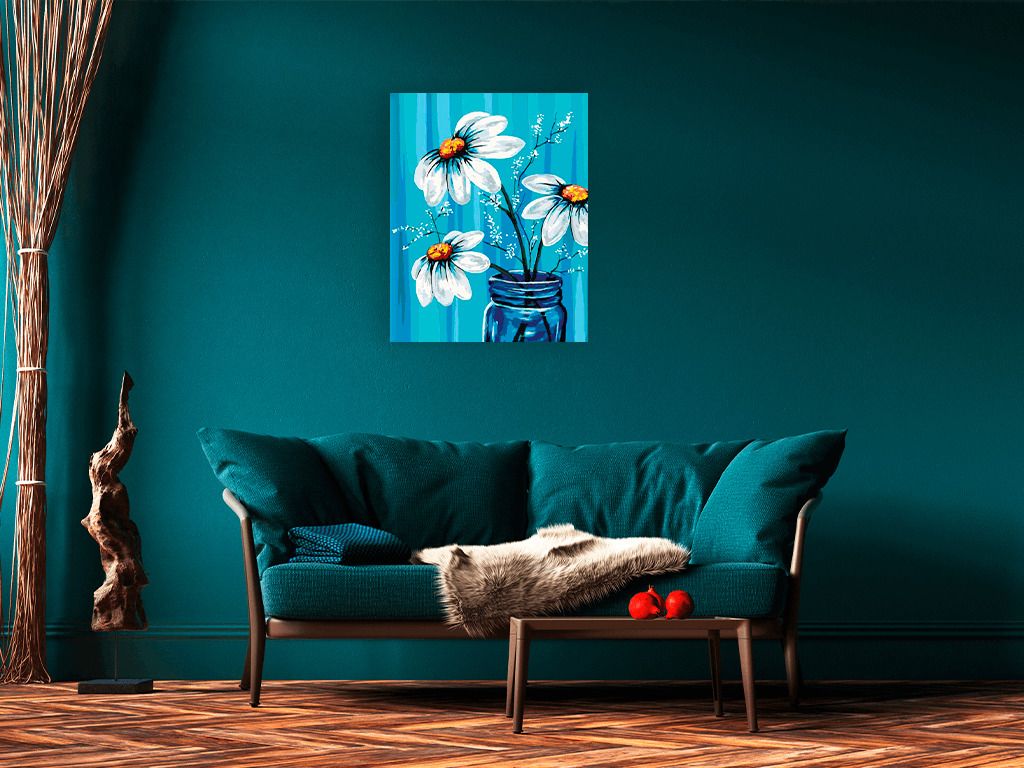 zuty Malování podle čísel - KOPRETINY VE SKLENICI - Rozměr: 40x50 cm, Rámování: Varianta: vypnuté plátno na rám - obrázek 7