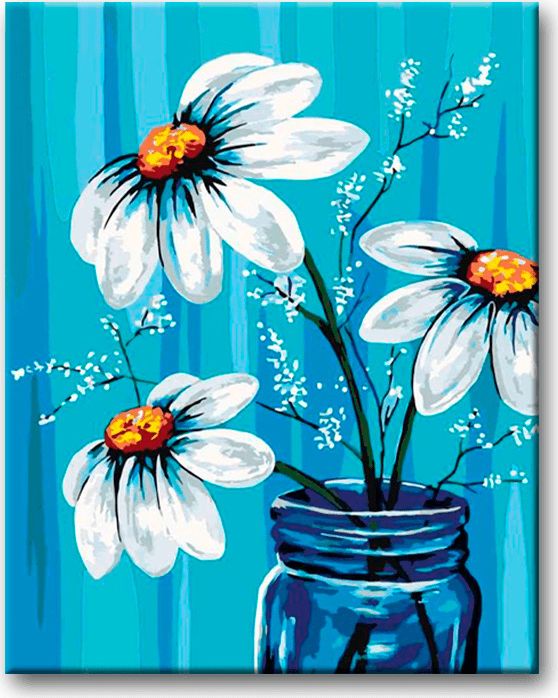 zuty Malování podle čísel - KOPRETINY VE SKLENICI - Rozměr: 40x50 cm, Rámování: Varianta: vypnuté plátno na rám - obrázek 18
