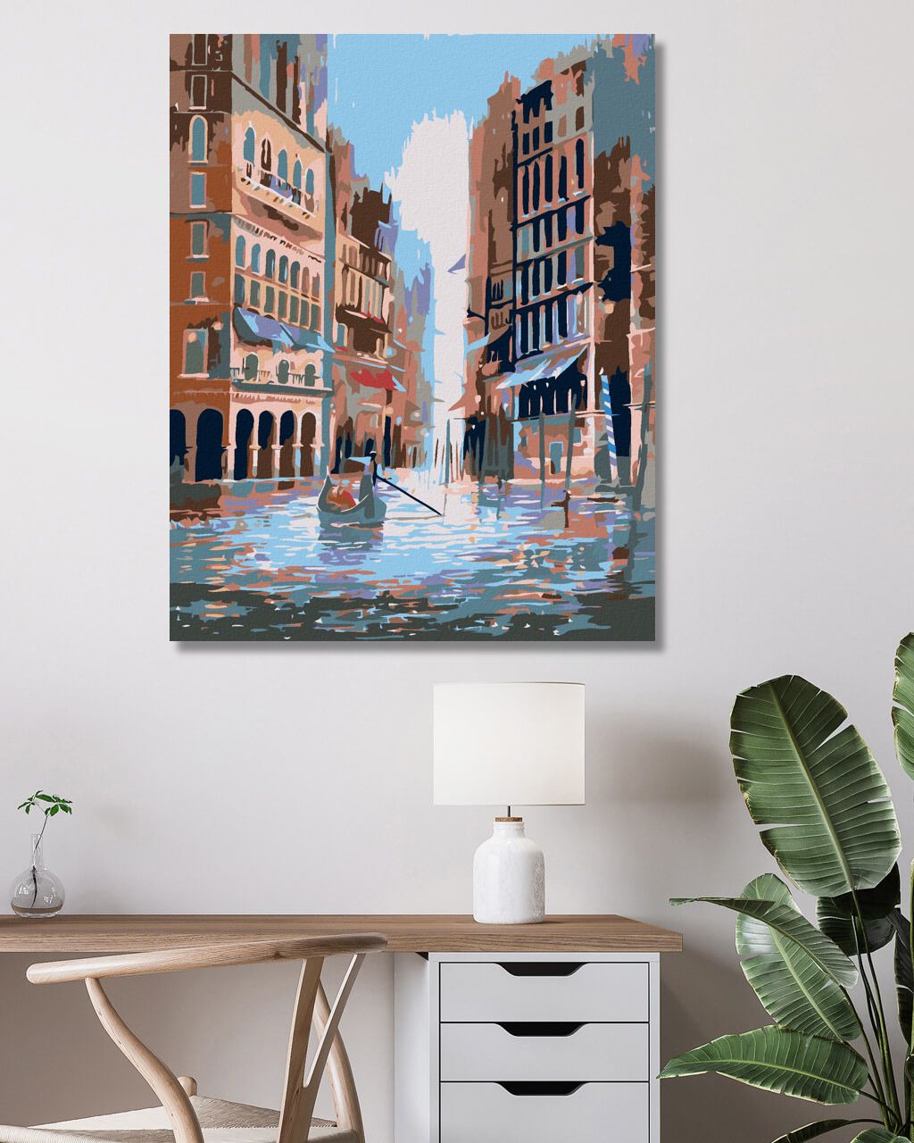 zuty Malování podle čísel - PLAVBA MEZI BUDOVAMI - Rozměr: 40x50 cm, Rámování: Varianta: bez rámu a bez vypnutí plátna - obrázek 4