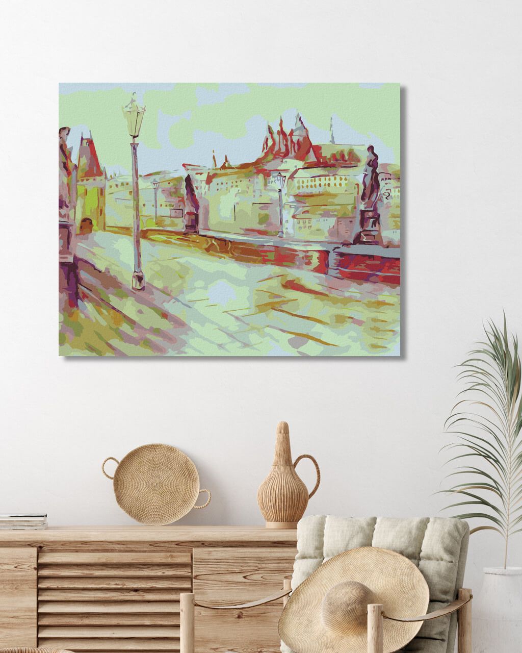 zuty Malování podle čísel - ABSTRAKTNÍ KARLŮV MOST - Rozměr: 40x50 cm, Rámování: Varianta: vypnuté plátno na rám - obrázek 9