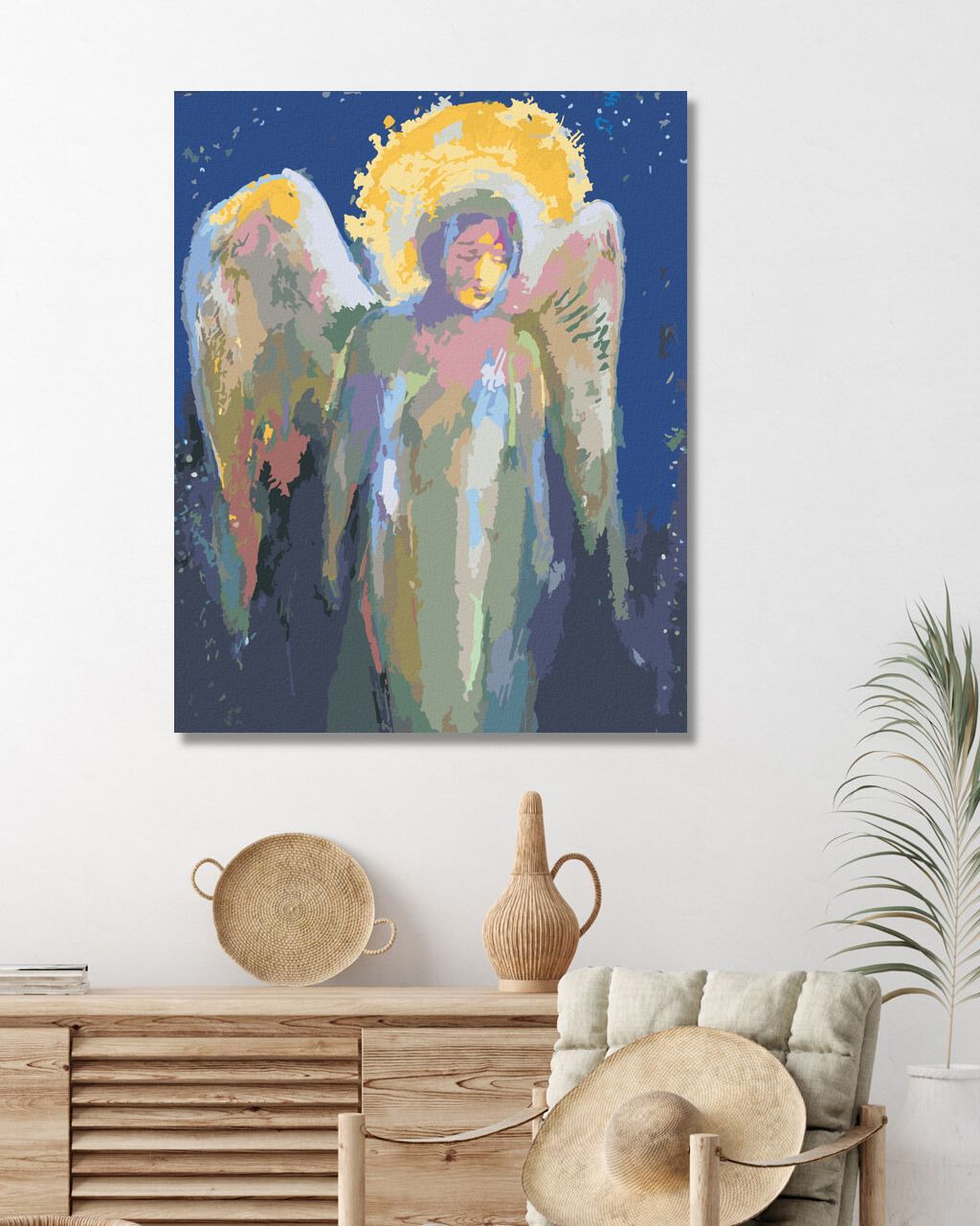 zuty Malování podle čísel - VÁNOČNÍ ANDĚL II - Rozměr: 40x50 cm, Rámování: Varianta: vypnuté plátno na rám - obrázek 2
