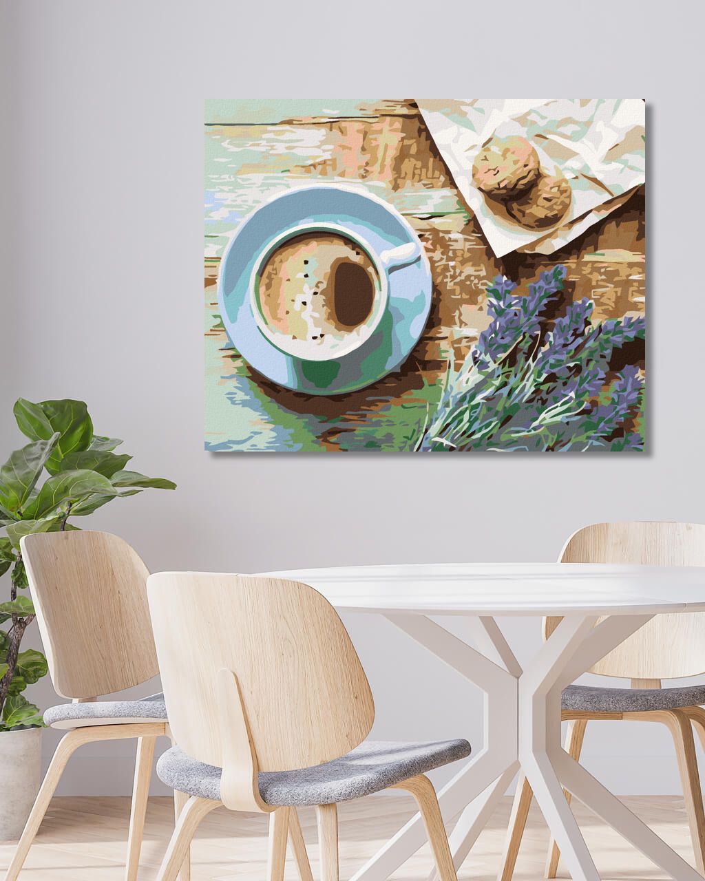 zuty Malování podle čísel - ŠÁLEK KÁVY - Rozměr: 40x50 cm, Rámování: Varianta: vypnuté plátno na rám - obrázek 8
