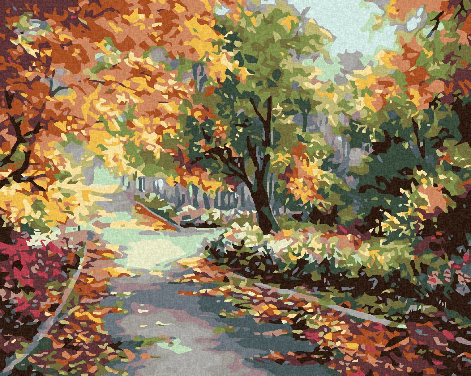 zuty Malování podle čísel - KVĚTINOVÁ ZAHRADA - Rozměr: 40x50 cm, Rámování: Varianta: bez rámu a bez vypnutí plátna - obrázek 1