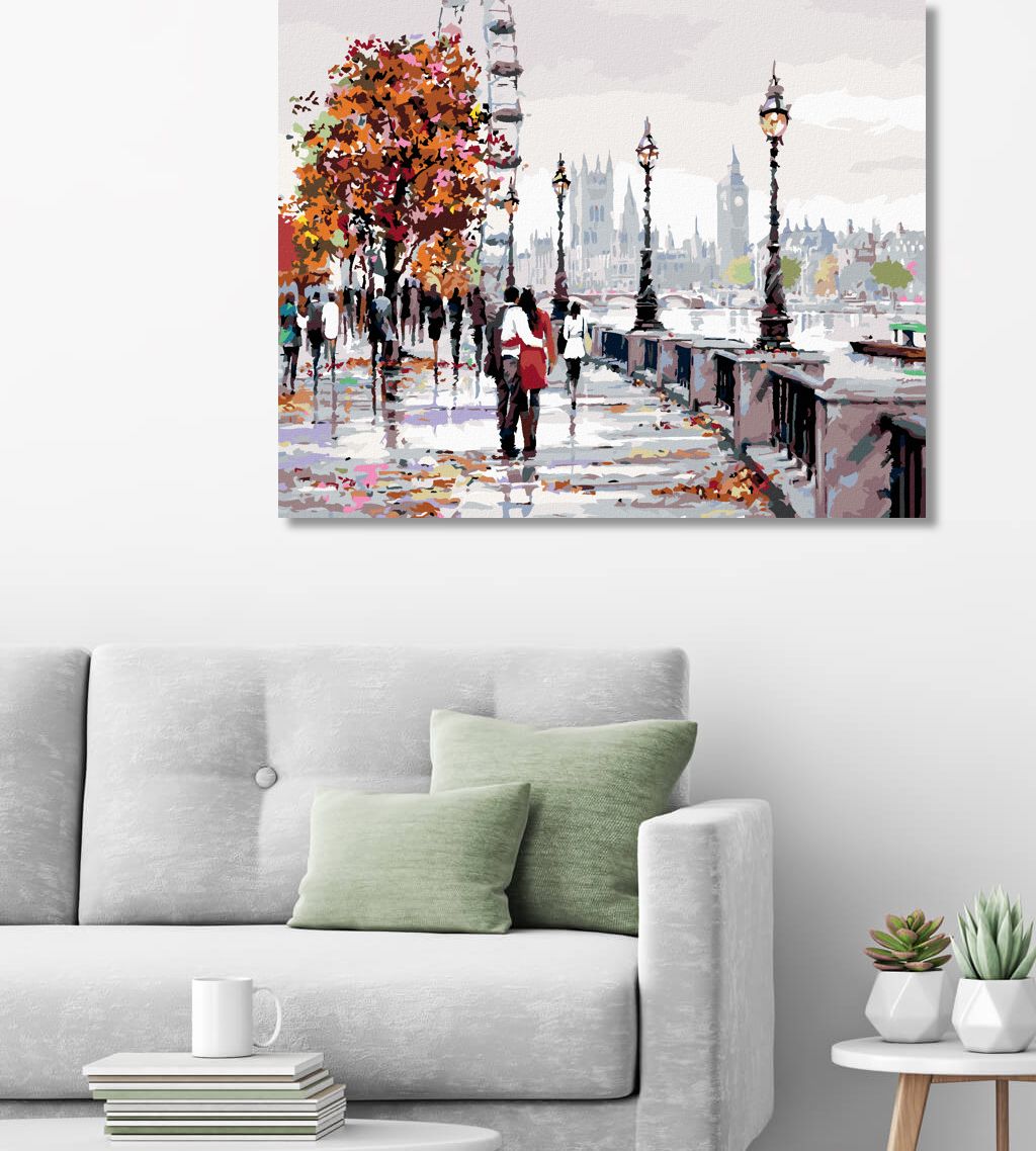 zuty Malování podle čísel - LONDÝNSKÉ OKO (RICHARD MACNEIL) - Rozměr: 40x50 cm, Rámování: Varianta: bez rámu a bez vypnutí plátna - obrázek 10