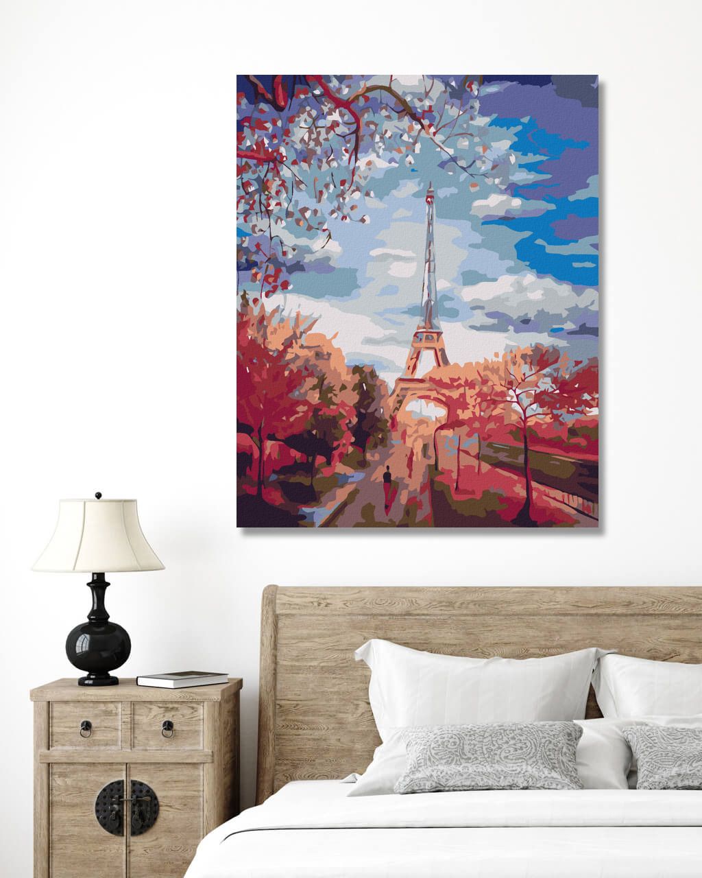zuty Malování podle čísel - STROMOVÁ ALEJ K EIFFELOVCE - Rozměr: 40x50 cm, Rámování: Varianta: vypnuté plátno na rám - obrázek 8