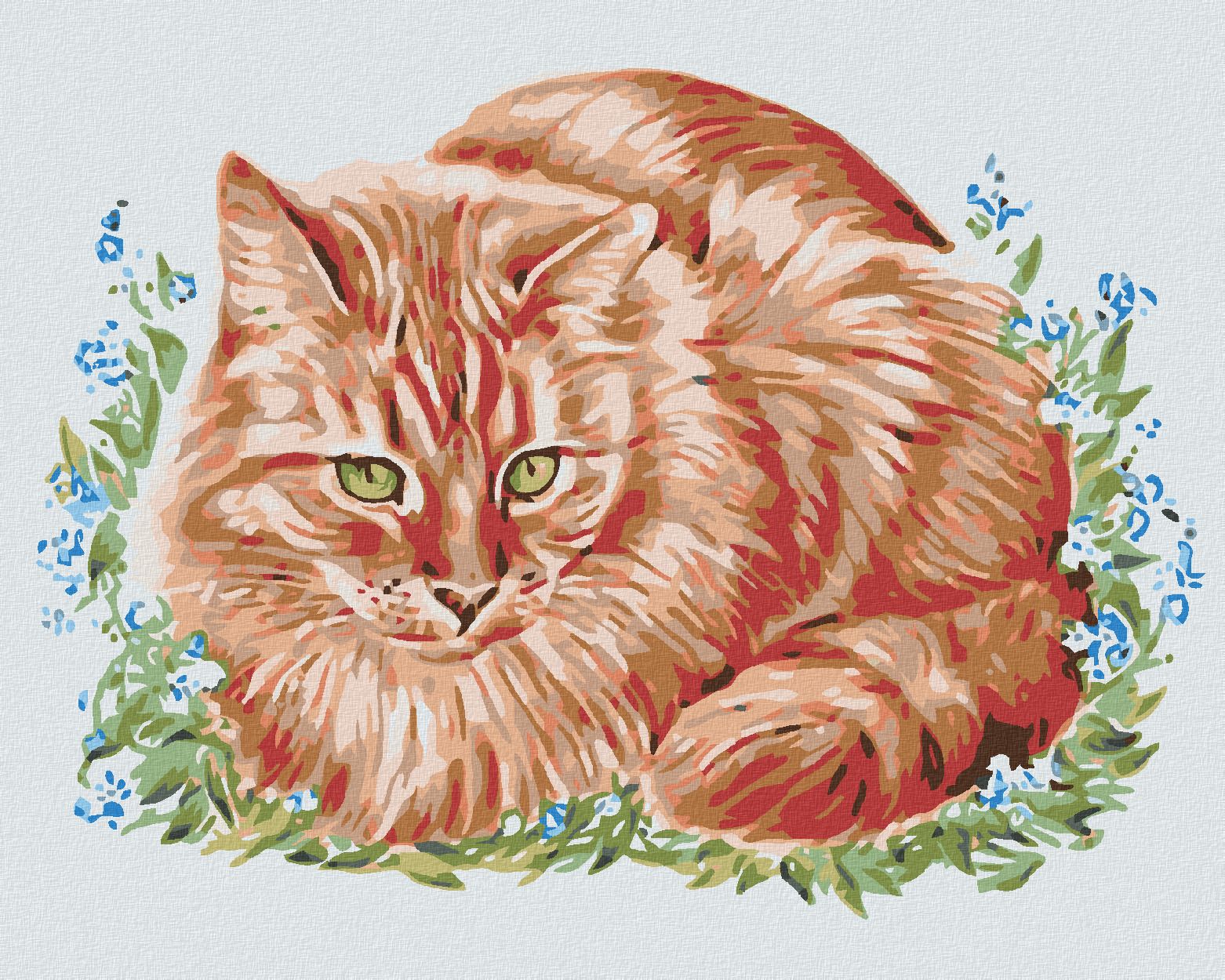 zuty Malování podle čísel - ZRZEK V TRÁVĚ - Rozměr: 40x50 cm, Rámování: Varianta: bez rámu a bez vypnutí plátna - obrázek 1