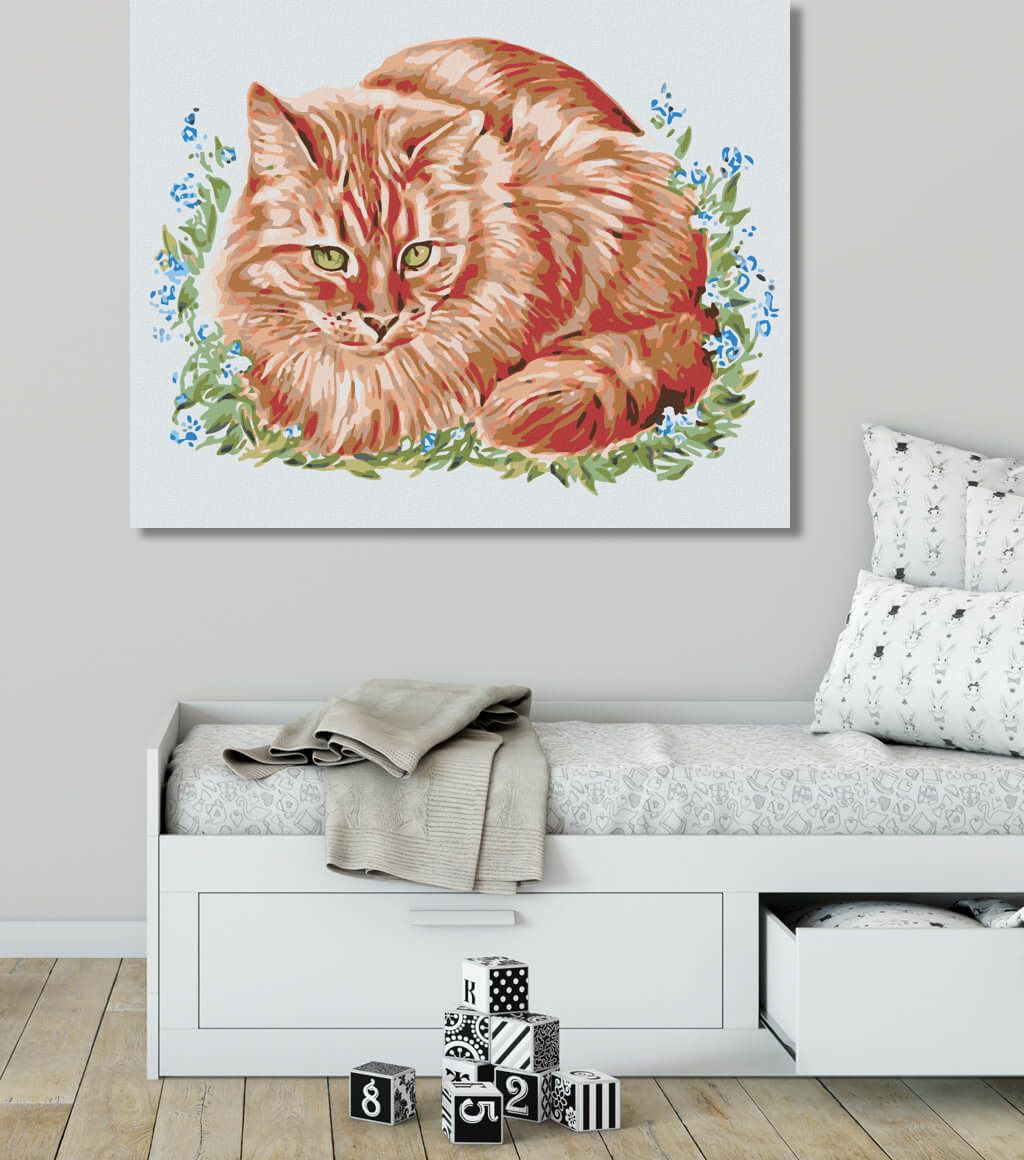 zuty Malování podle čísel - ZRZEK V TRÁVĚ - Rozměr: 40x50 cm, Rámování: Varianta: bez rámu a bez vypnutí plátna - obrázek 7