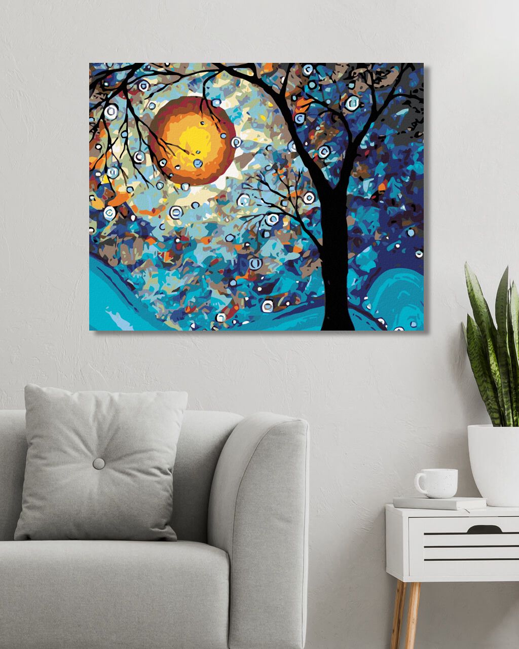 zuty Malování podle čísel - MĚSÍC - Rozměr: 40x50 cm, Rámování: Varianta: vypnuté plátno na rám - obrázek 8