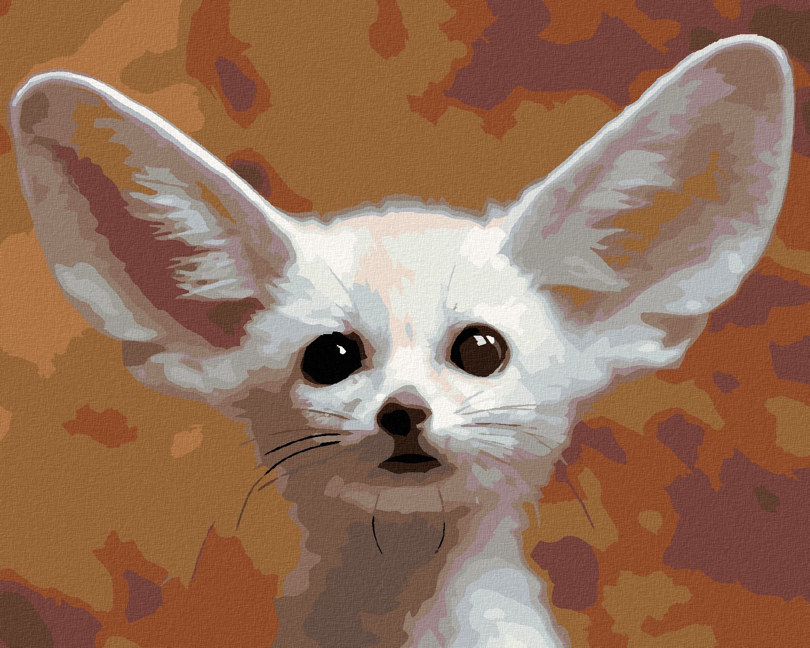 zuty Malování podle čísel - LIŠTIČKA FENEK - Rozměr: 40x50 cm, Rámování: Varianta: bez rámu a bez vypnutí plátna - obrázek 1