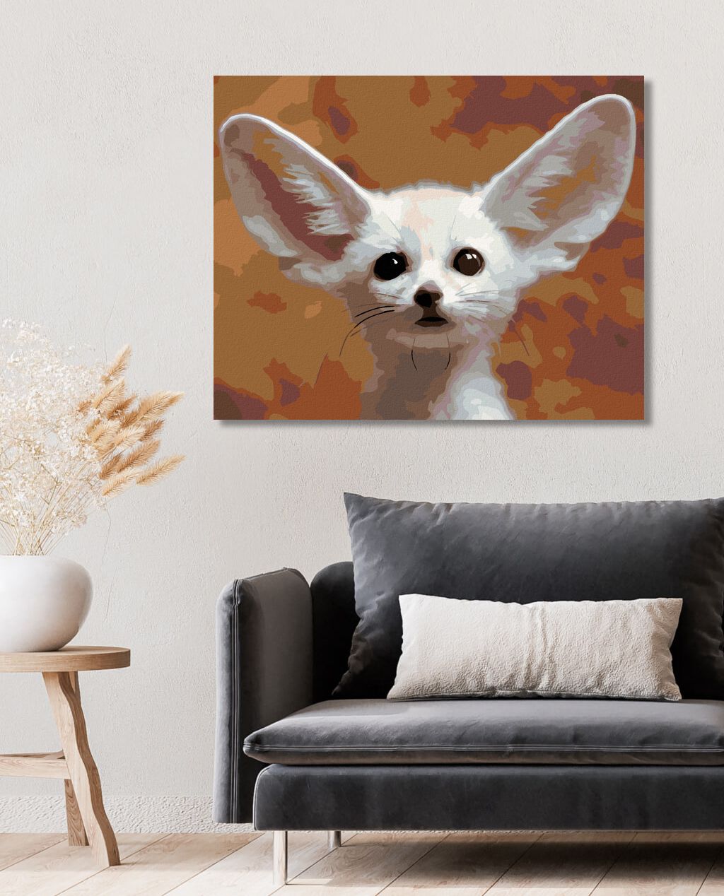 zuty Malování podle čísel - LIŠTIČKA FENEK - Rozměr: 40x50 cm, Rámování: Varianta: vypnuté plátno na rám - obrázek 4