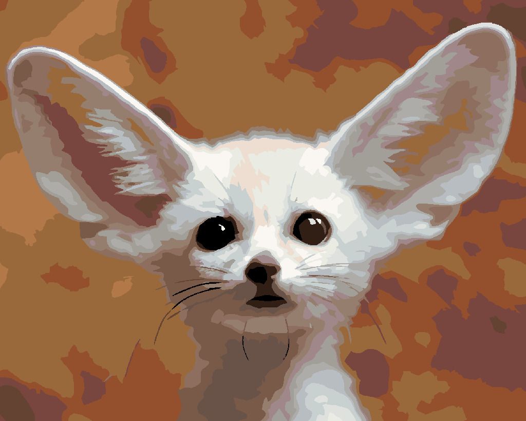 zuty Malování podle čísel - LIŠTIČKA FENEK - Rozměr: 40x50 cm, Rámování: Varianta: vypnuté plátno na rám - obrázek 6