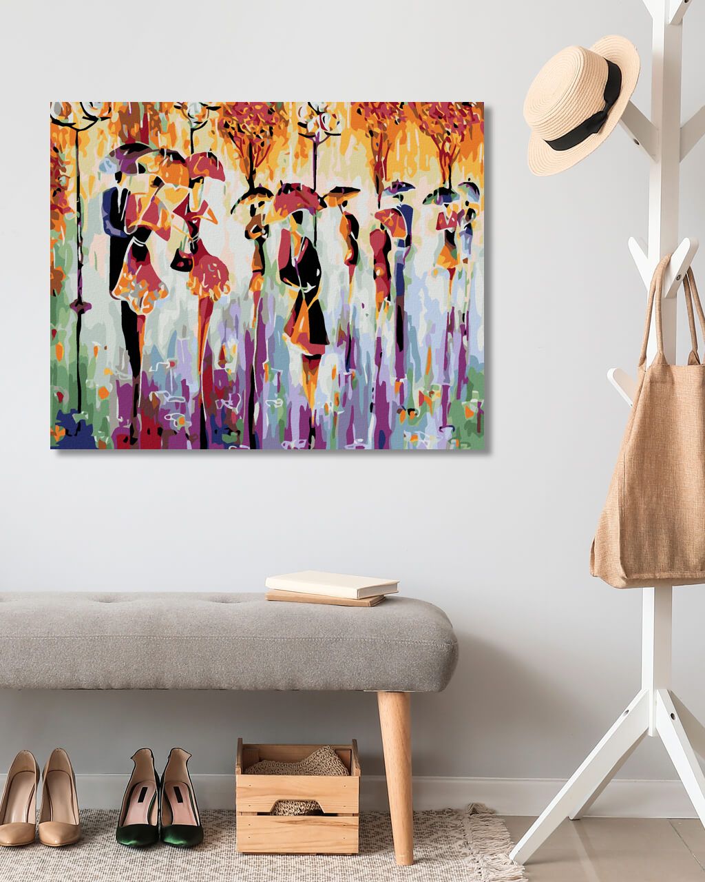 zuty Malování podle čísel - BAREVNÉ SILUETY - Rozměr: 40x50 cm, Rámování: Varianta: vypnuté plátno na rám - obrázek 8