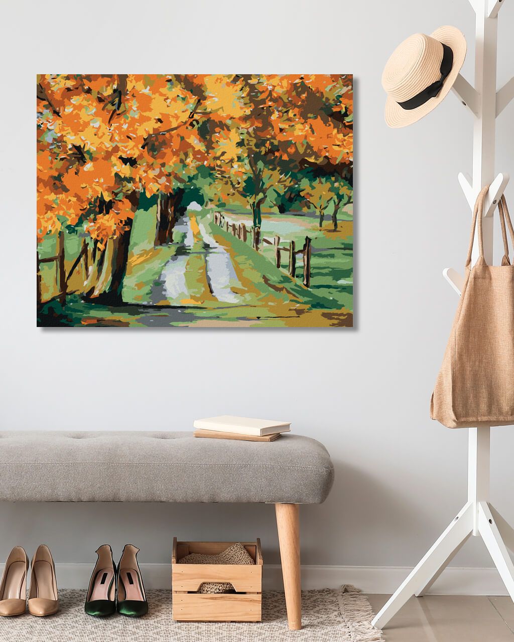 zuty Malování podle čísel - JAVOR U SILNICE - Rozměr: 40x50 cm, Rámování: Varianta: bez rámu a bez vypnutí plátna - obrázek 6