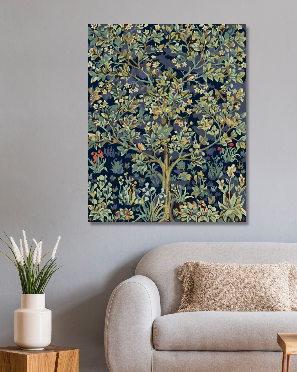 zuty Malování podle čísel - KVĚTINOVÝ STROM ŽIVOTA - Rozměr: 40x50 cm, Rámování: Varianta: bez rámu a bez vypnutí plátna - obrázek 7