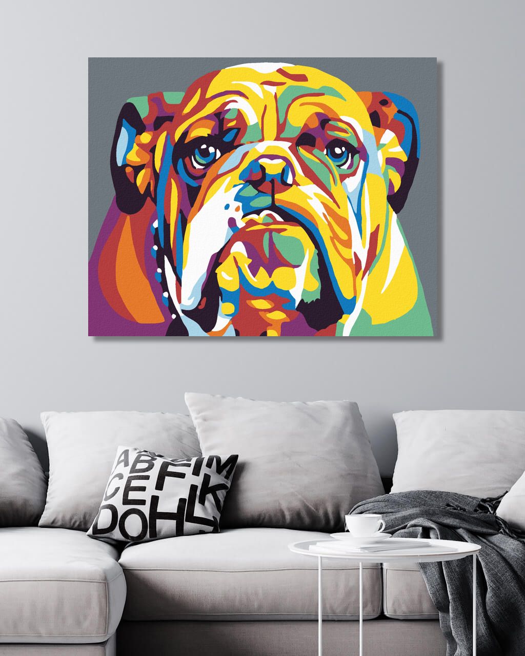 zuty Malování podle čísel - BULDOG II - Rozměr: 40x50 cm, Rámování: Varianta: vypnuté plátno na rám - obrázek 9