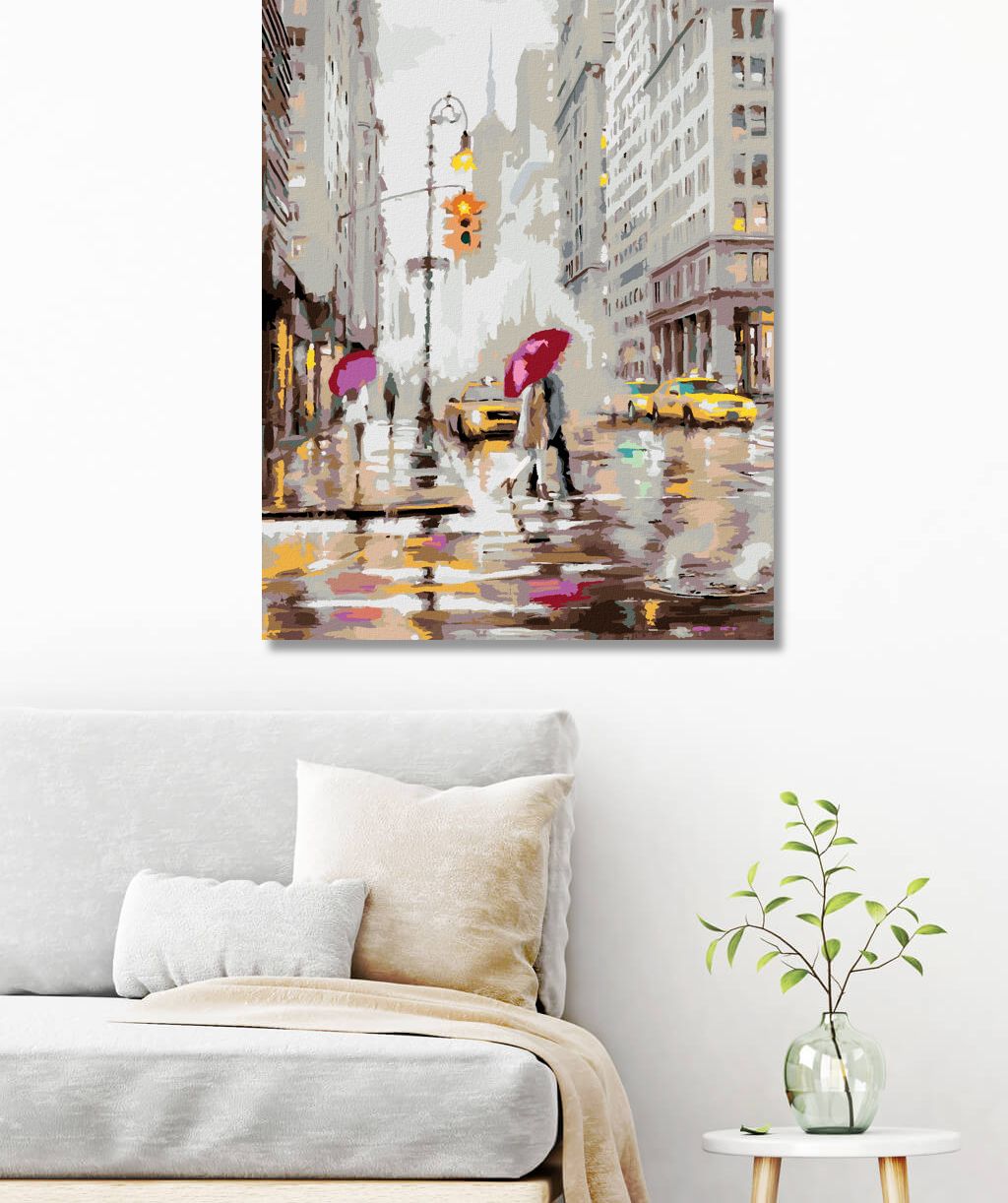 zuty Malování podle čísel - PÁR NA PŘECHODU V NEW YORKU (RICHARD MACNEIL) - Rozměr: 40x50 cm, Rámování: Varianta: vypnuté plátno na rám - obrázek 9