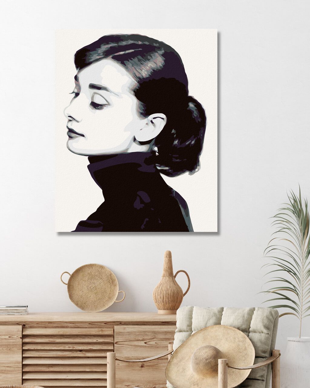 zuty Malování podle čísel - AUDREY HEPBURN I - Rozměr: 40x50 cm, Rámování: Varianta: vypnuté plátno na rám - obrázek 7