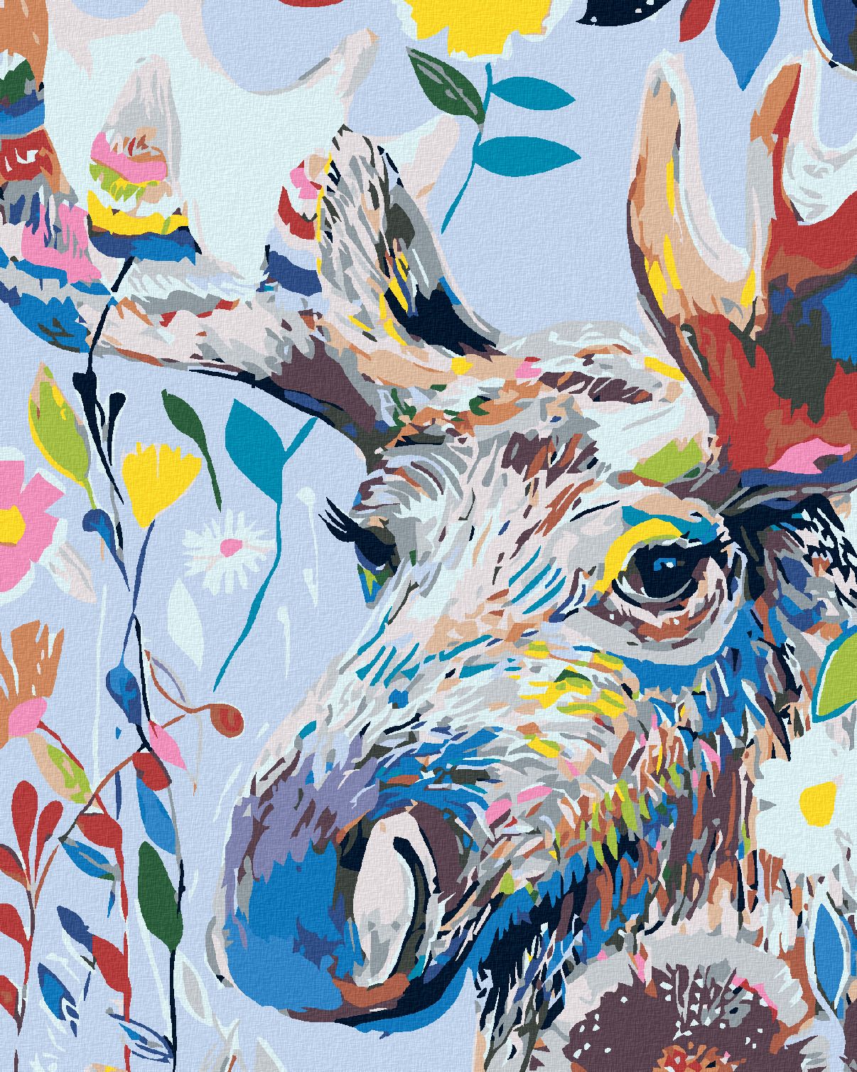 zuty Malování podle čísel - KVĚTINOVÝ LOS - Rozměr: 40x50 cm, Rámování: Varianta: bez rámu a bez vypnutí plátna - obrázek 1