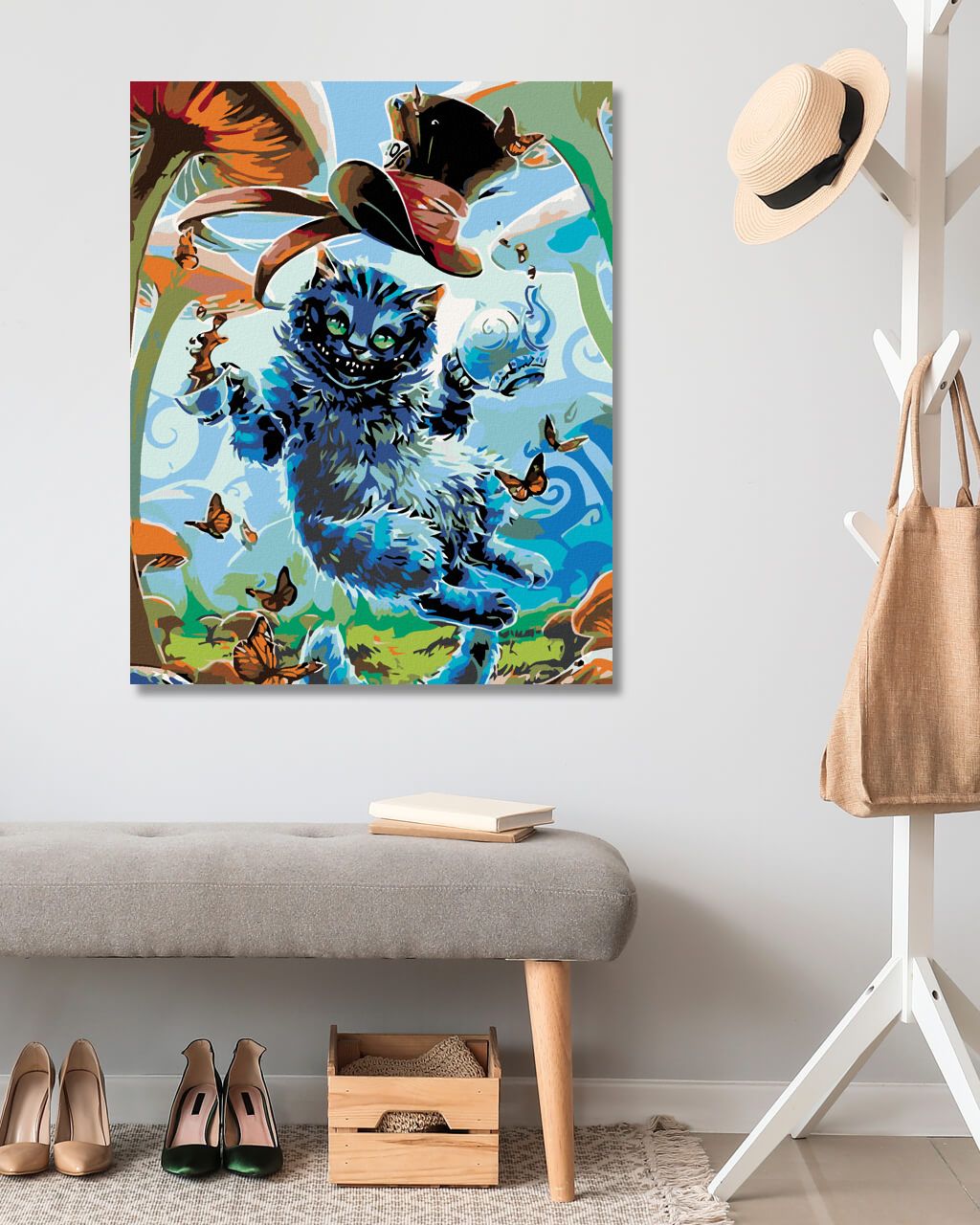 zuty Malování podle čísel - KOČKA ŠKLÍBA - Rozměr: 40x50 cm, Rámování: Varianta: vypnuté plátno na rám - obrázek 8