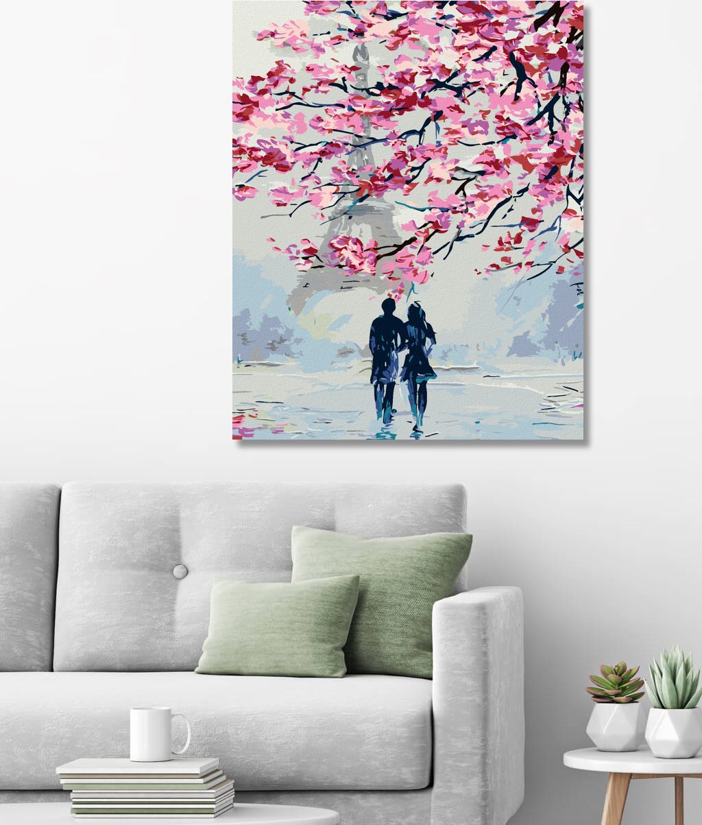 zuty Malování podle čísel - ROMANTICKÁ PROCHÁZKA PO PAŘÍŽI - Rozměr: 40x50 cm, Rámování: Varianta: bez rámu a bez vypnutí plátna - obrázek 10
