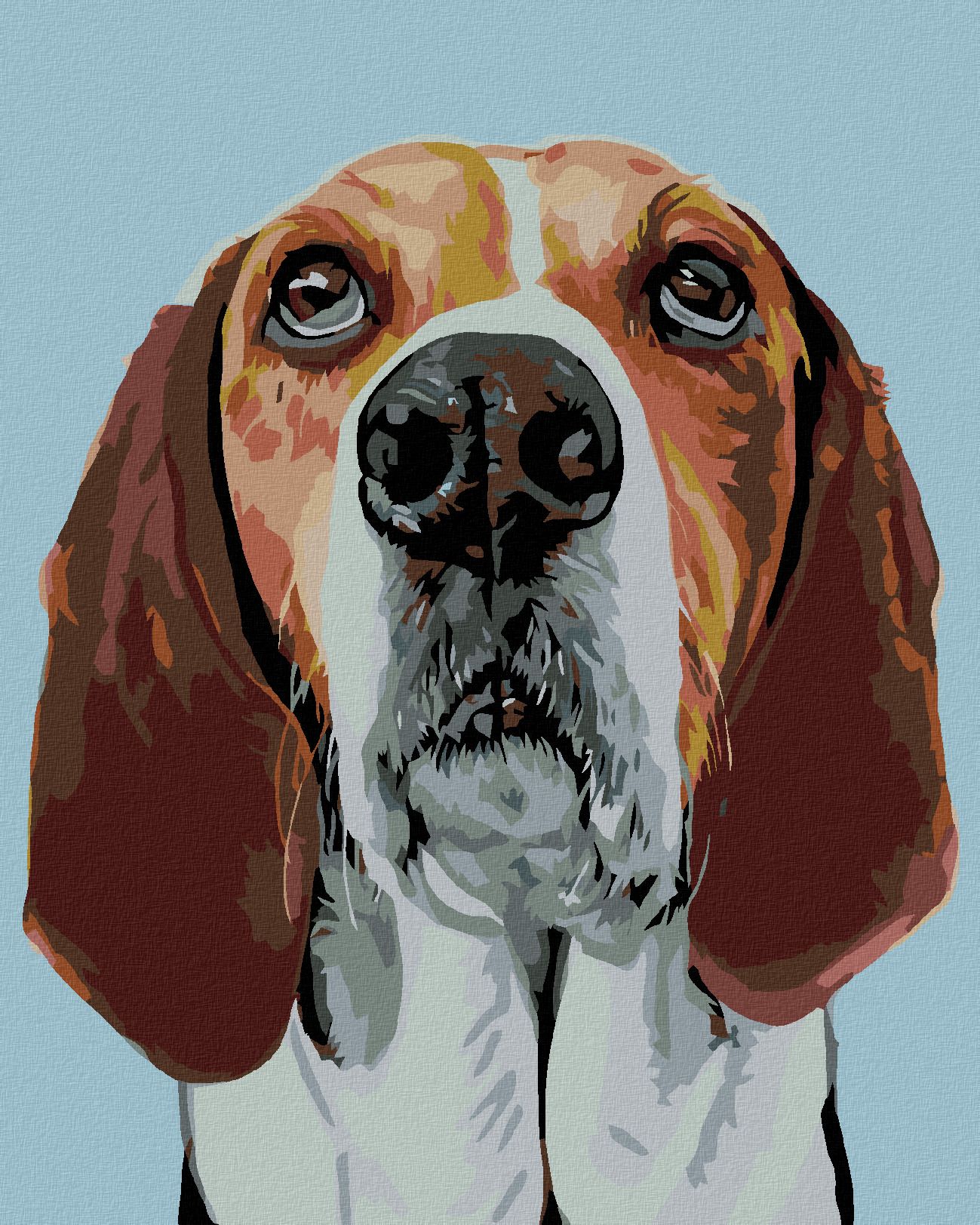 zuty Malování podle čísel - BÍGL - Rozměr: 40x50 cm, Rámování: Varianta: bez rámu a bez vypnutí plátna - obrázek 1