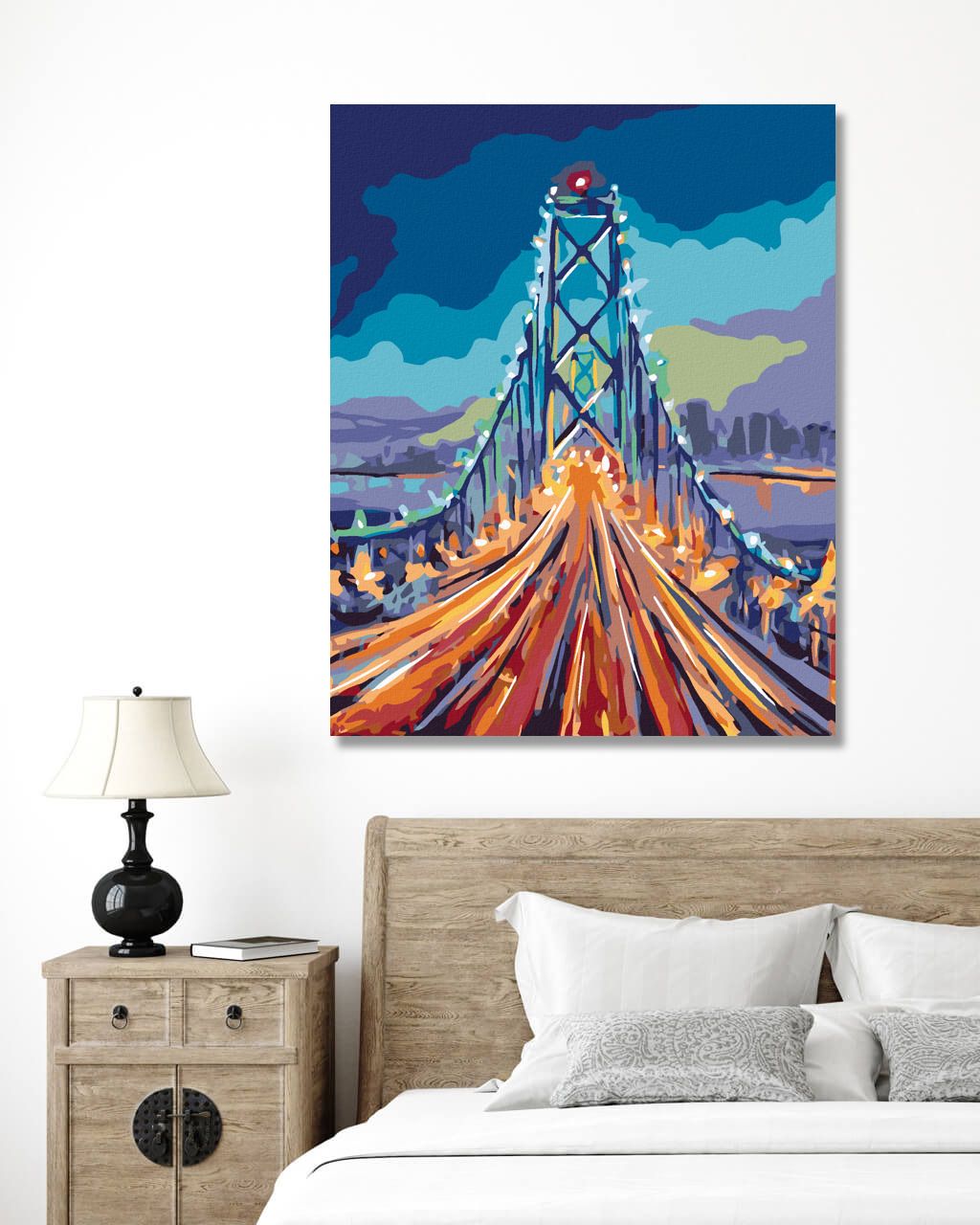 zuty Malování podle čísel - NA MOSTĚ - Rozměr: 40x50 cm, Rámování: Varianta: vypnuté plátno na rám - obrázek 9