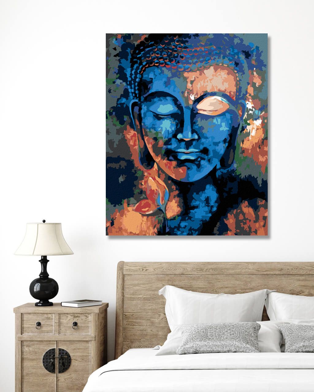 zuty Malování podle čísel - BAREVNÝ BUDDHA - Rozměr: 40x50 cm, Rámování: Varianta: bez rámu a bez vypnutí plátna - obrázek 8