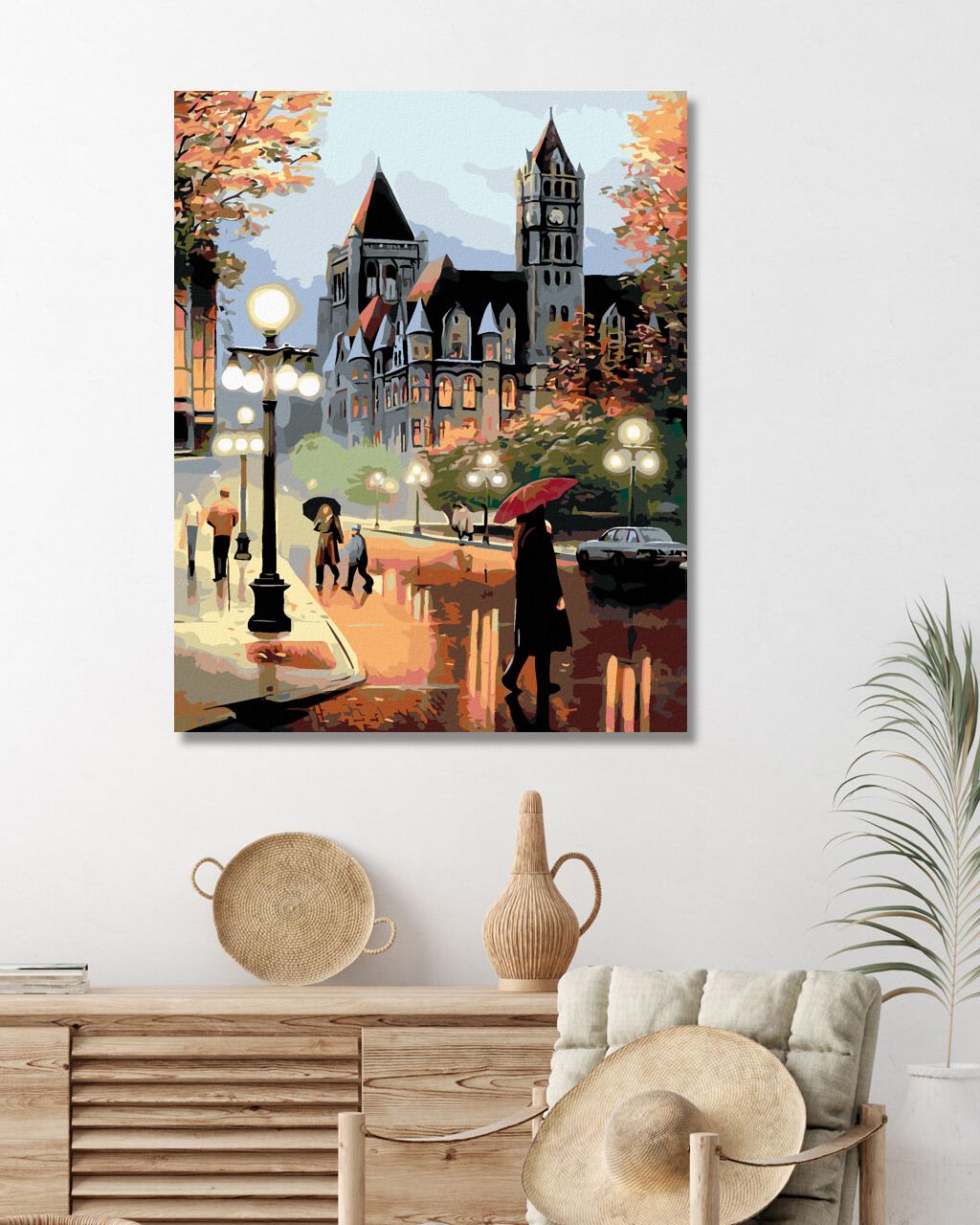 zuty Malování podle čísel - NA ULICI PŘED RADNICÍ - Rozměr: 40x50 cm, Rámování: Varianta: vypnuté plátno na rám - obrázek 3