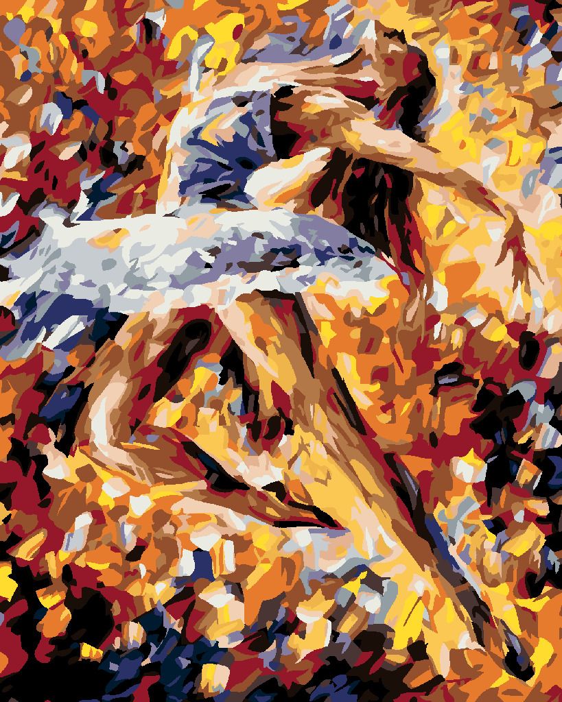 zuty Malování podle čísel - KRÁSNÁ BALETKA V BARVÁCH - Rozměr: 40x50 cm, Rámování: Varianta: vypnuté plátno na rám - obrázek 9