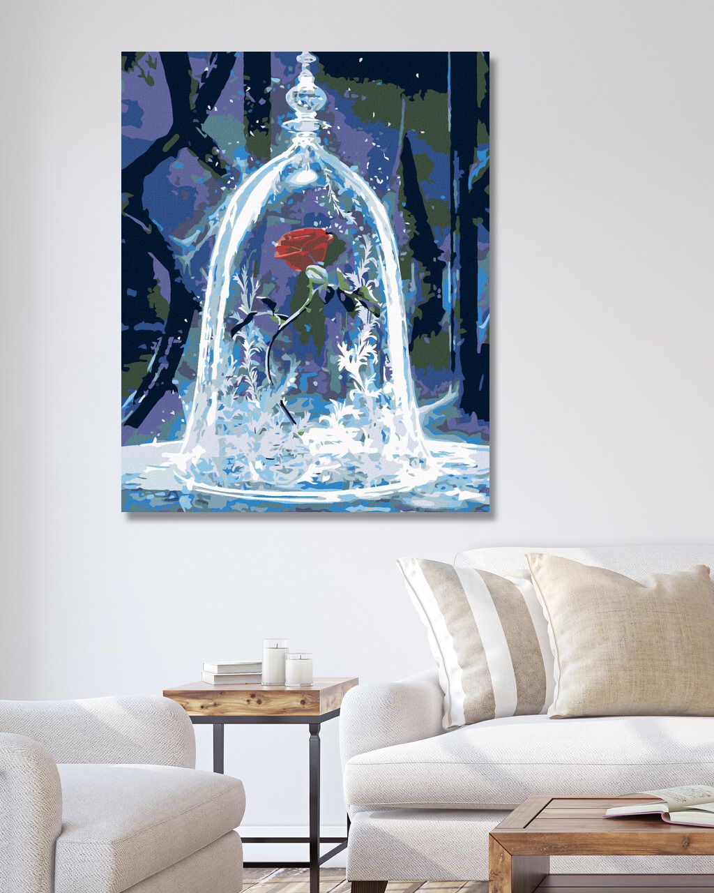 zuty Malování podle čísel - RŮŽE POD POKLOPEM - Rozměr: 40x50 cm, Rámování: Varianta: vypnuté plátno na rám - obrázek 8