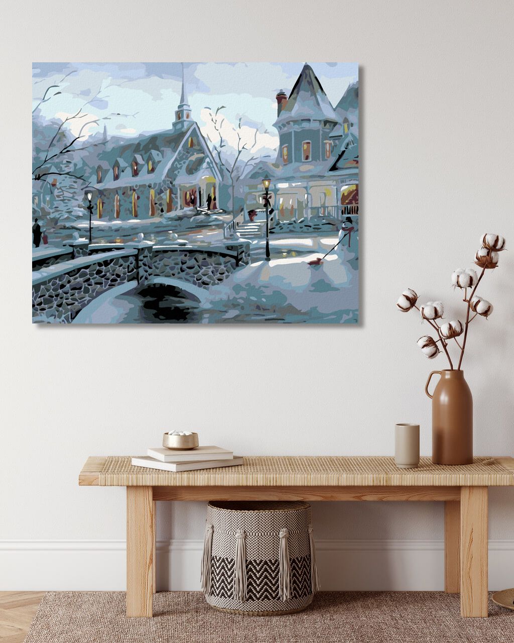zuty Malování podle čísel - VÁNOČNÍ POHODA - Rozměr: 40x50 cm, Rámování: Varianta: bez rámu a bez vypnutí plátna - obrázek 5