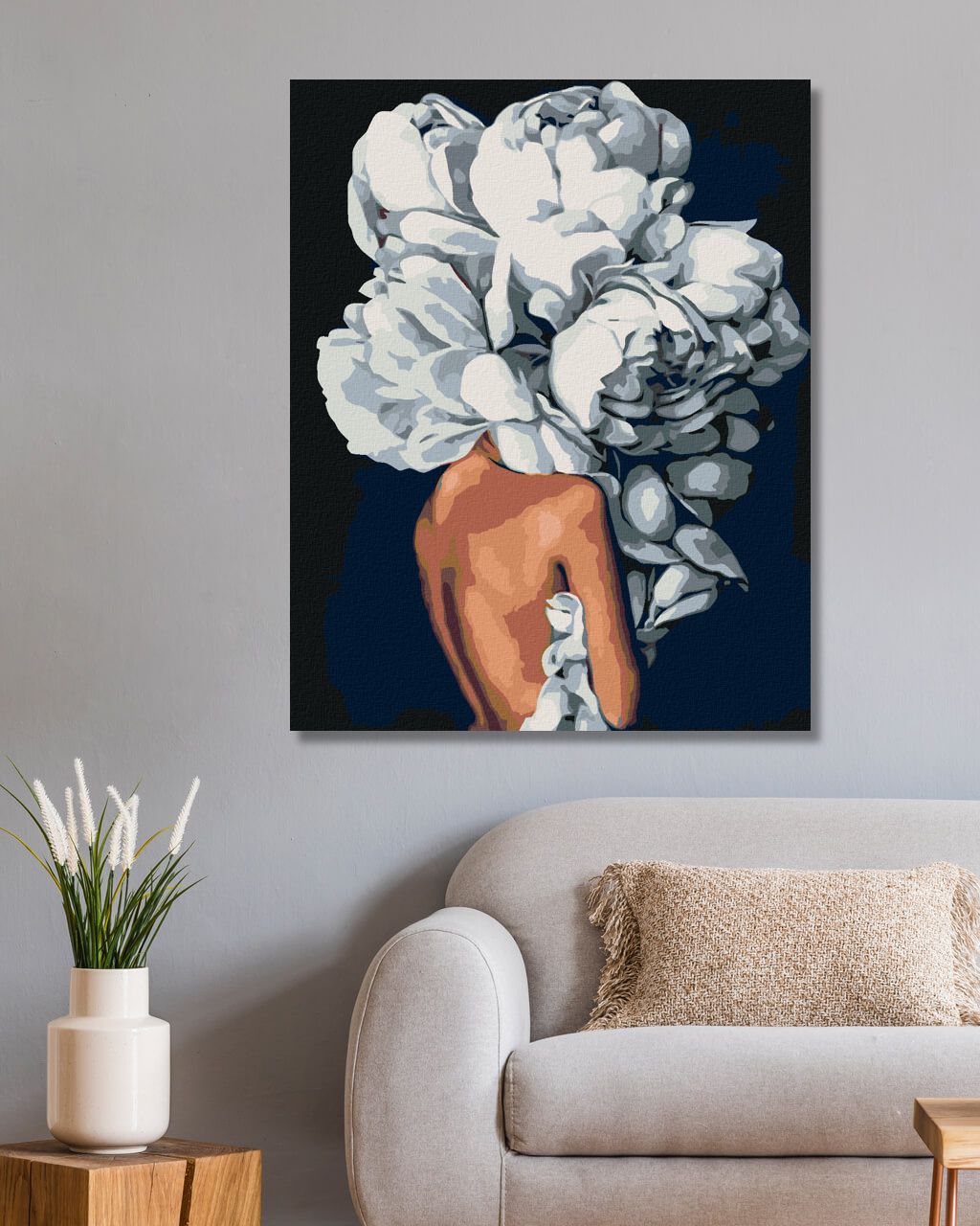 zuty Malování podle čísel - ŽENA ZA KVĚTINOU - Rozměr: 40x50 cm, Rámování: Varianta: bez rámu a bez vypnutí plátna - obrázek 9