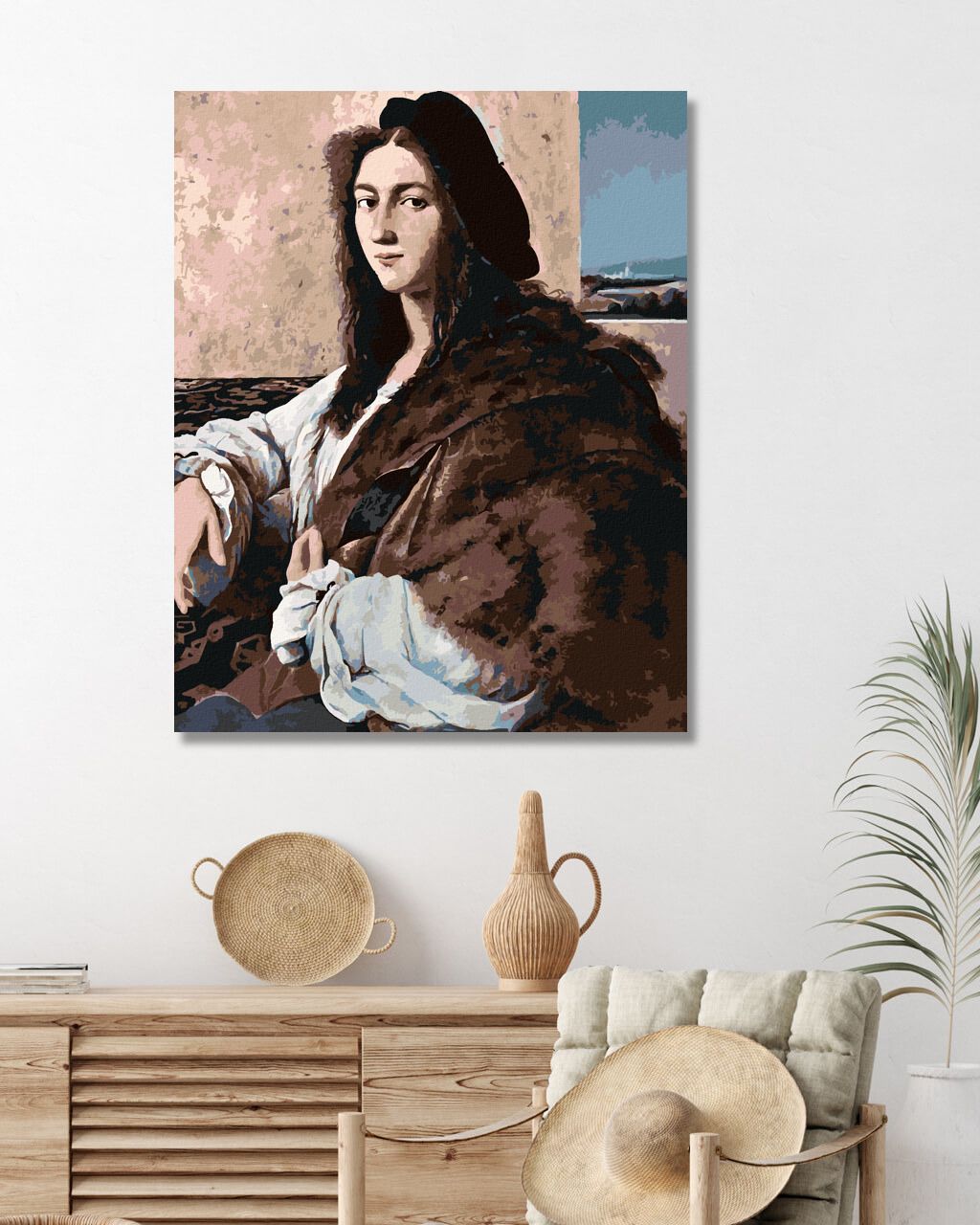 zuty Malování podle čísel - PORTRÉT MLADÉHO MUŽE (RAPHAEL) - Rozměr: 40x50 cm, Rámování: Varianta: vypnuté plátno na rám - obrázek 4