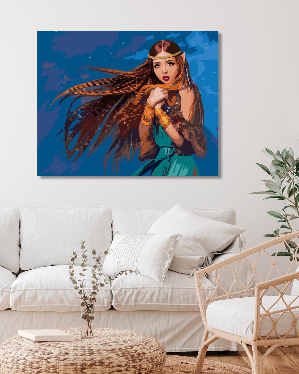 zuty Malování podle čísel - ELFÍ PRINCEZNA - Rozměr: 40x50 cm, Rámování: Varianta: bez rámu a bez vypnutí plátna - obrázek 8