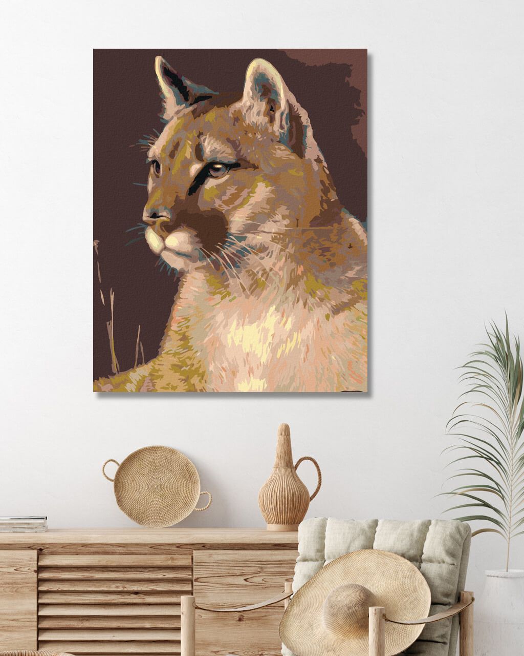 zuty Malování podle čísel - PUMA - Rozměr: 40x50 cm, Rámování: Varianta: bez rámu a bez vypnutí plátna - obrázek 6