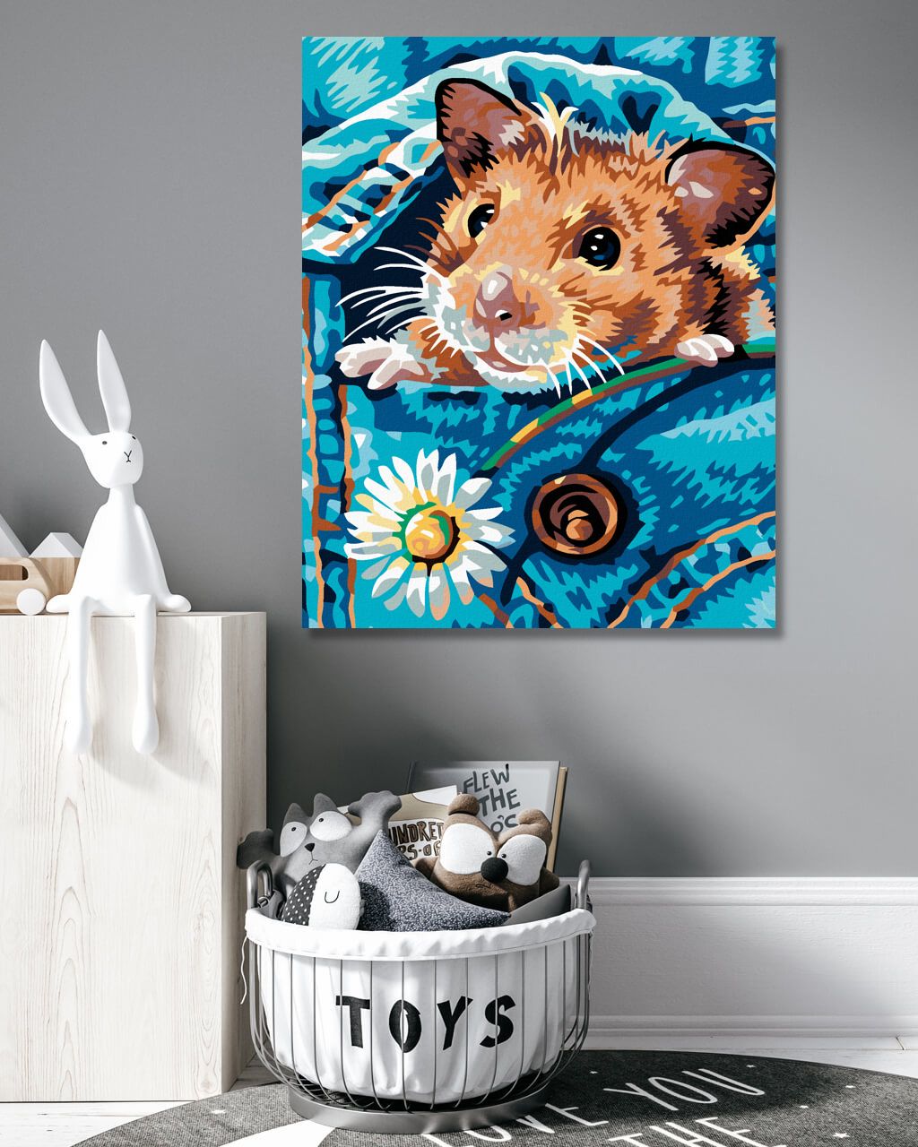 zuty Malování podle čísel - KŘEČEK S KOPRETINKOU - Rozměr: 40x50 cm, Rámování: Varianta: bez rámu a bez vypnutí plátna - obrázek 5