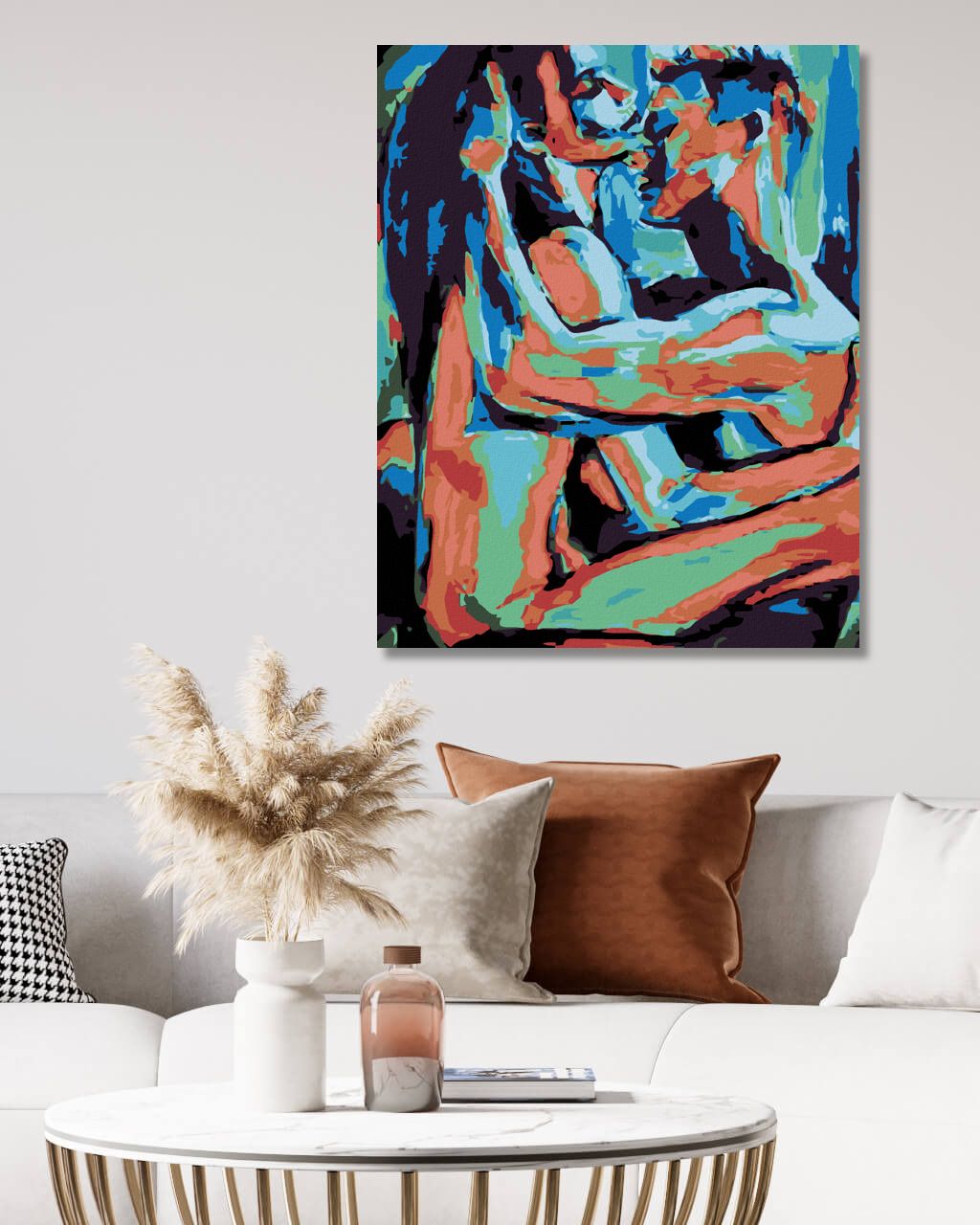zuty Malování podle čísel - BAREVNÍ MILENCI - Rozměr: 40x50 cm, Rámování: Varianta: vypnuté plátno na rám - obrázek 8