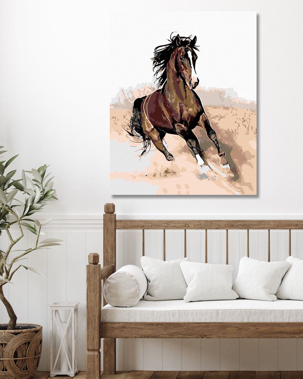 zuty Malování podle čísel - HNĚDÁK V PÍSKU - Rozměr: 40x50 cm, Rámování: Varianta: bez rámu a bez vypnutí plátna - obrázek 4