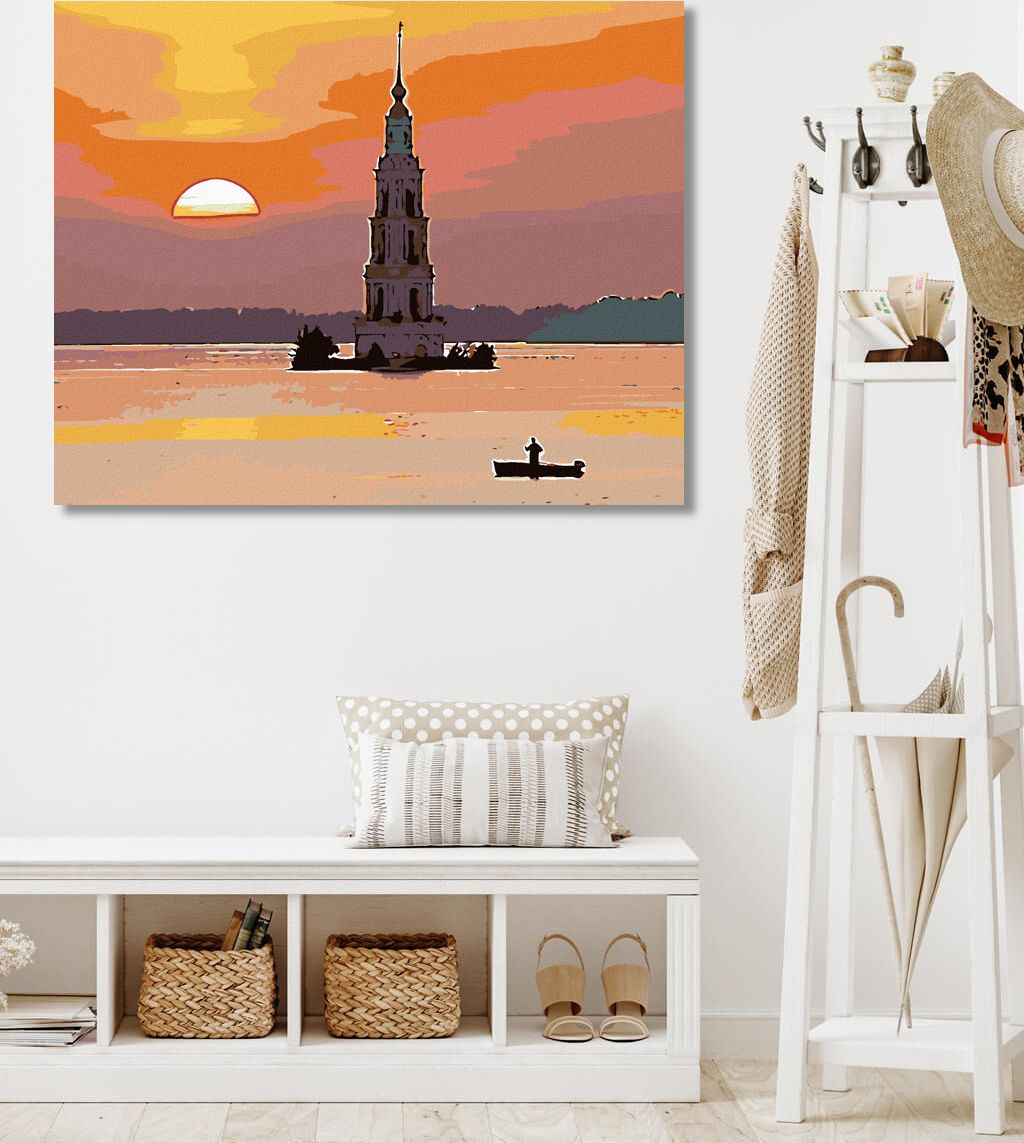 zuty Malování podle čísel - OZDOBNÝ MAJÁK A RYBÁŘ - Rozměr: 40x50 cm, Rámování: Varianta: bez rámu a bez vypnutí plátna - obrázek 3