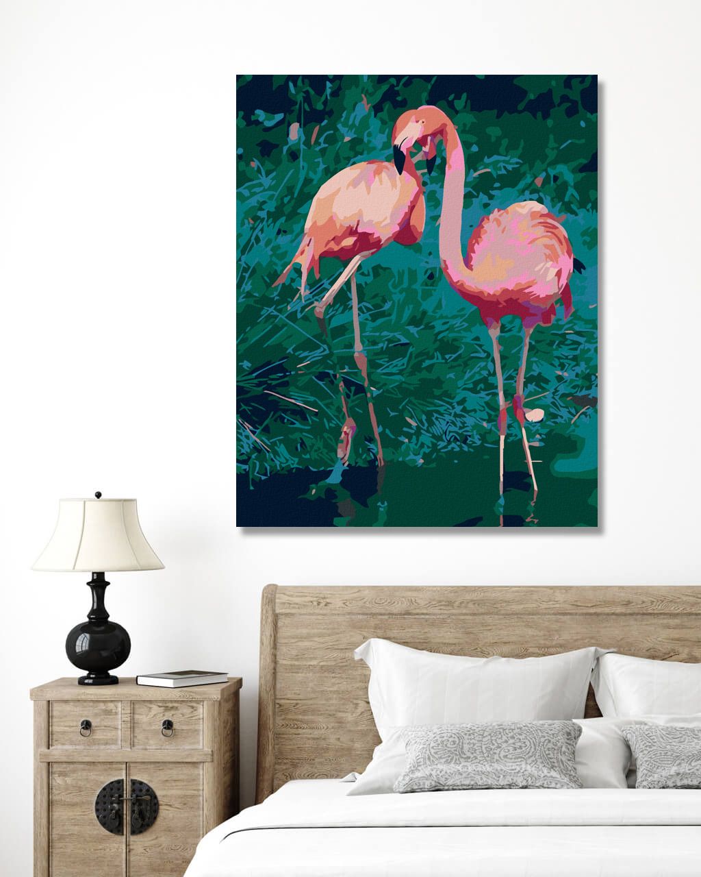 zuty Malování podle čísel - DVA PLAMEŇÁCI - Rozměr: 40x50 cm, Rámování: Varianta: bez rámu a bez vypnutí plátna - obrázek 7