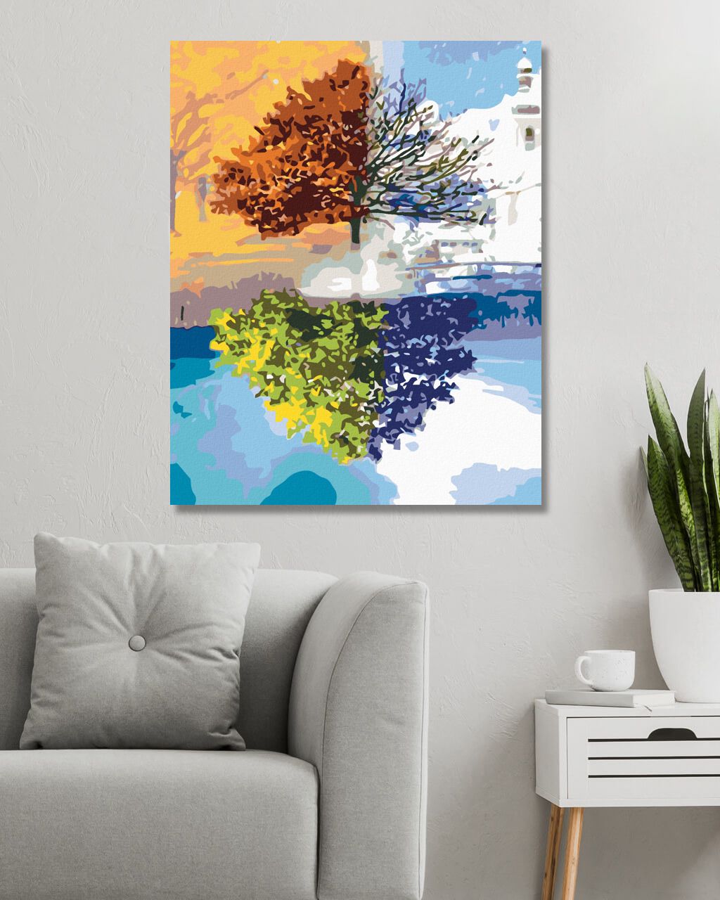 zuty Malování podle čísel - CYKLUS V ROCE - Rozměr: 40x50 cm, Rámování: Varianta: vypnuté plátno na rám - obrázek 5