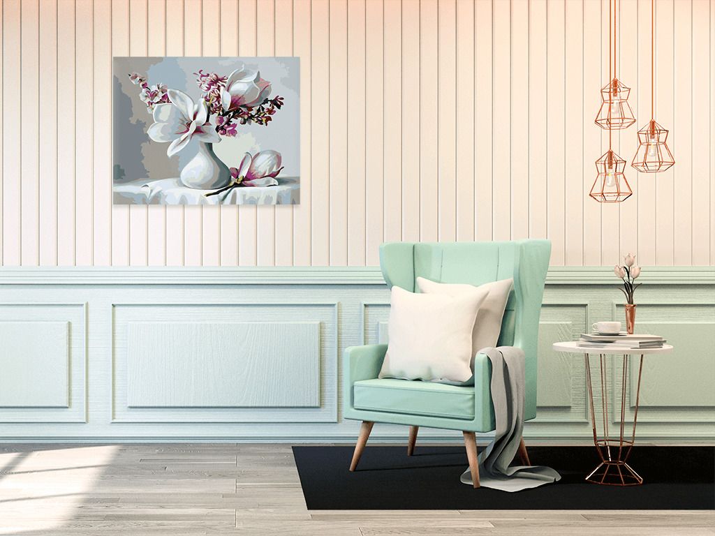 zuty Malování podle čísel - MAGNÓLIE - Rozměr: 40x50 cm, Rámování: Varianta: vypnuté plátno na rám - obrázek 4
