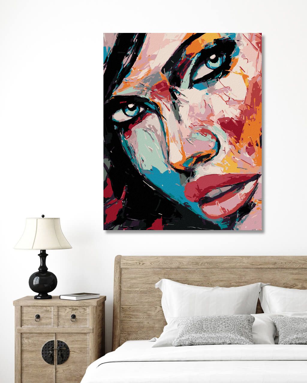 zuty Malování podle čísel - PORTRÉT BAREVNÁ ŽENA IV - Rozměr: 40x50 cm, Rámování: Varianta: bez rámu a bez vypnutí plátna - obrázek 10