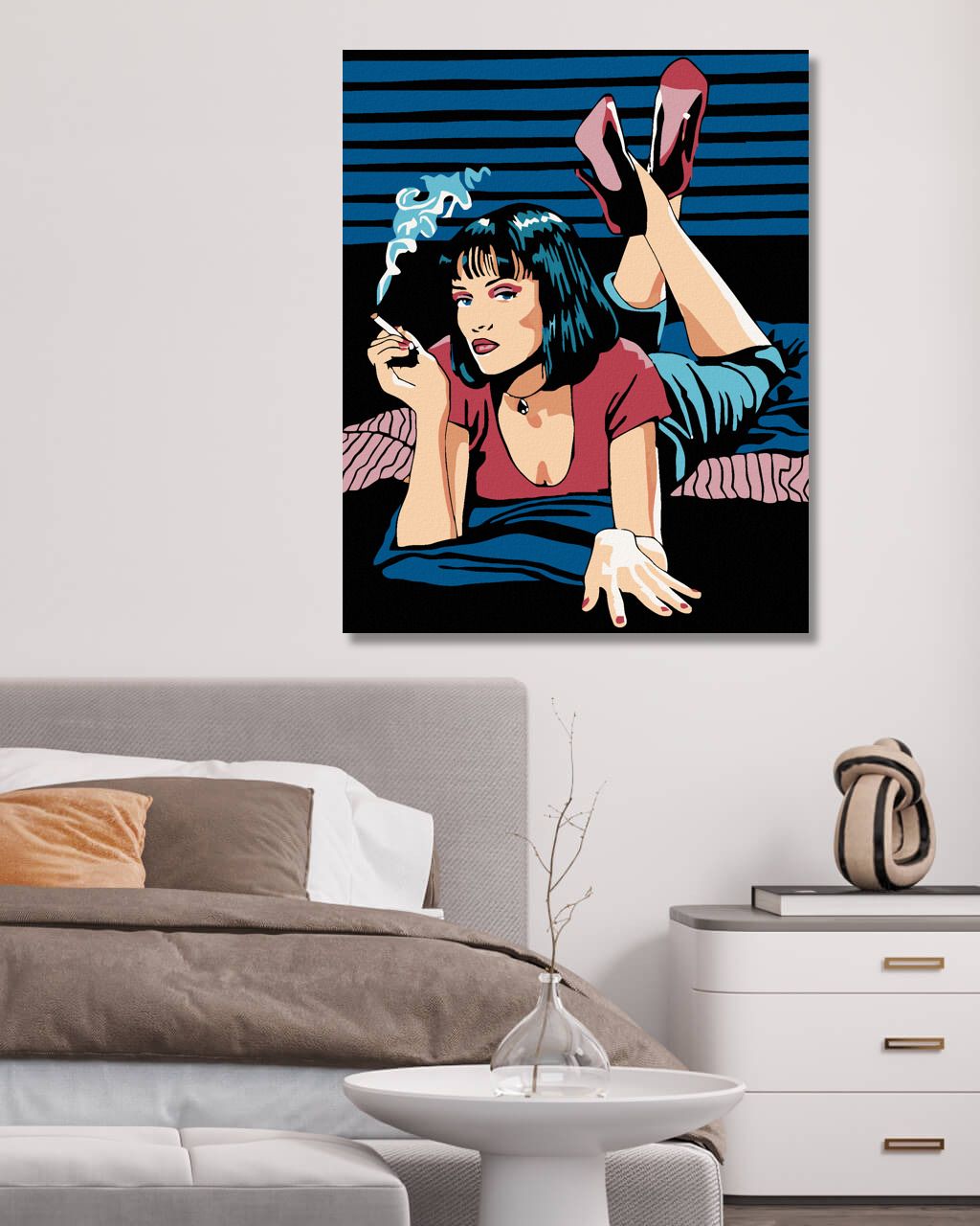 zuty Malování podle čísel - MIA WALLACE - Rozměr: 40x50 cm, Rámování: Varianta: bez rámu a bez vypnutí plátna - obrázek 8