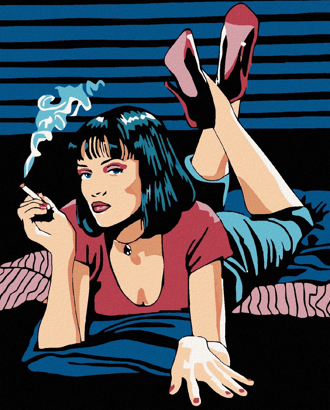 zuty Malování podle čísel - MIA WALLACE - Rozměr: 40x50 cm, Rámování: Varianta: vypnuté plátno na rám - obrázek 1