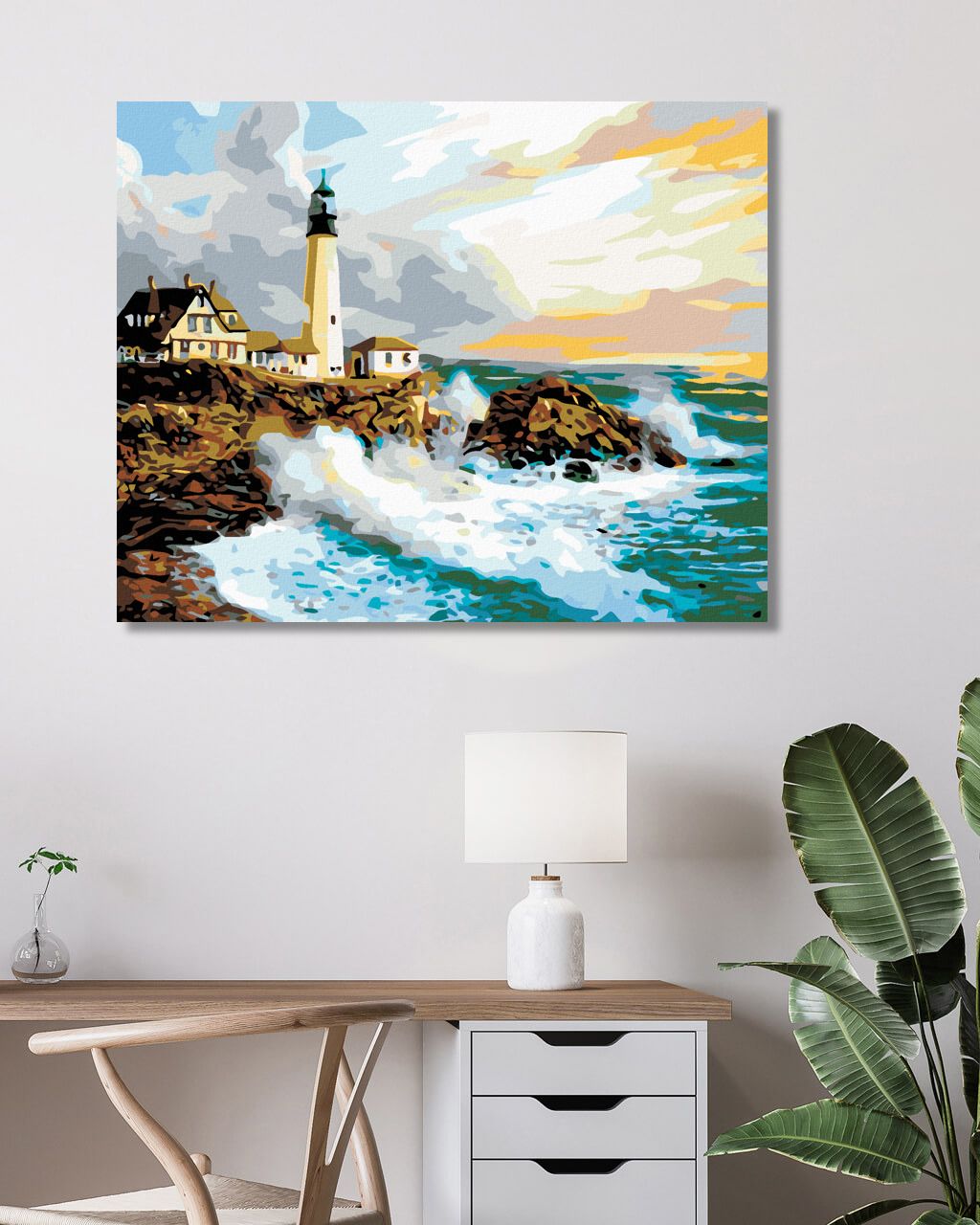 zuty Malování podle čísel - MAJÁK - Rozměr: 40x50 cm, Rámování: Varianta: vypnuté plátno na rám - obrázek 9